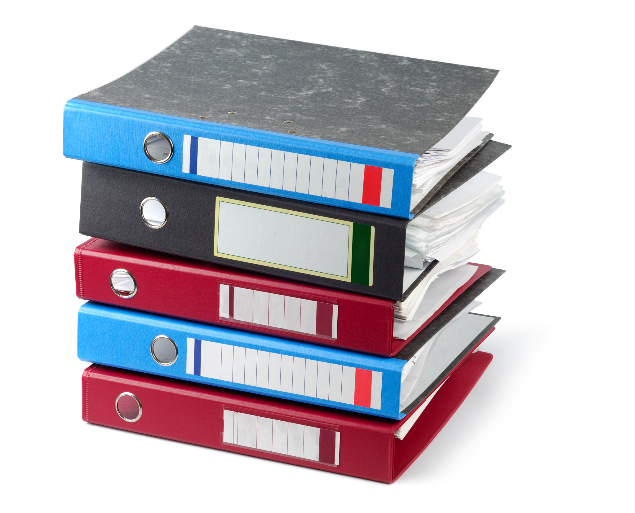 stack of files