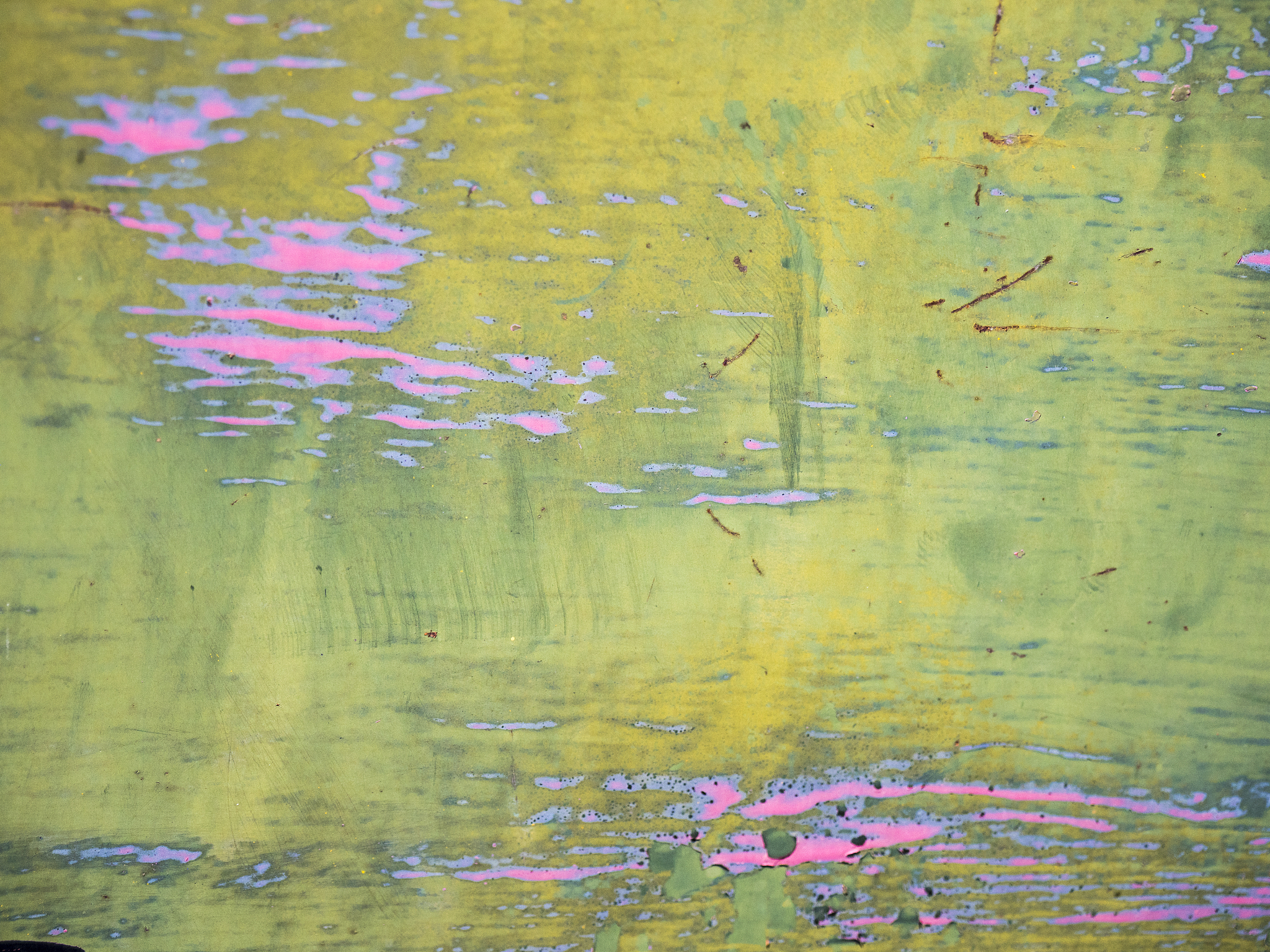 colorful old paint on trucks
