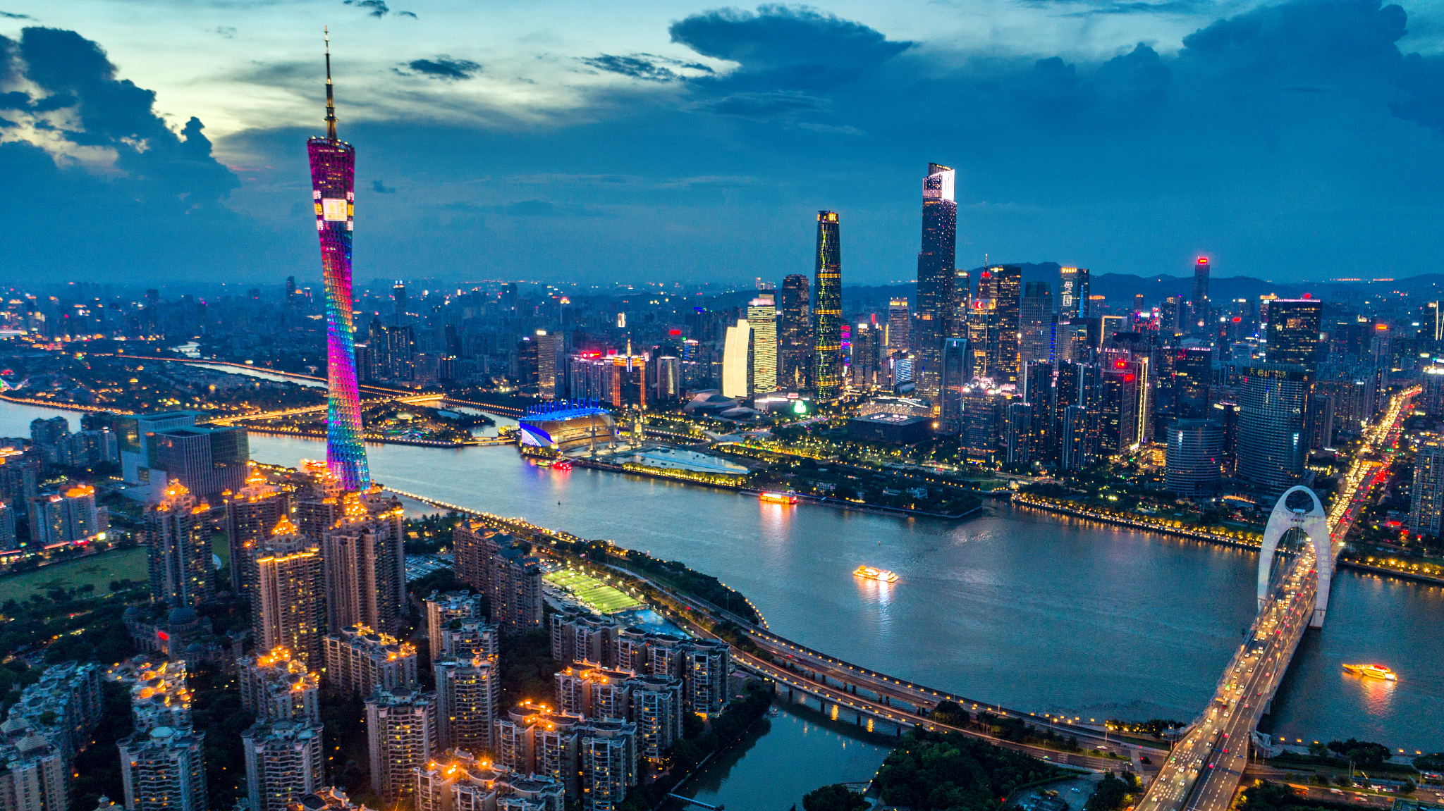 guangzhou city skyline