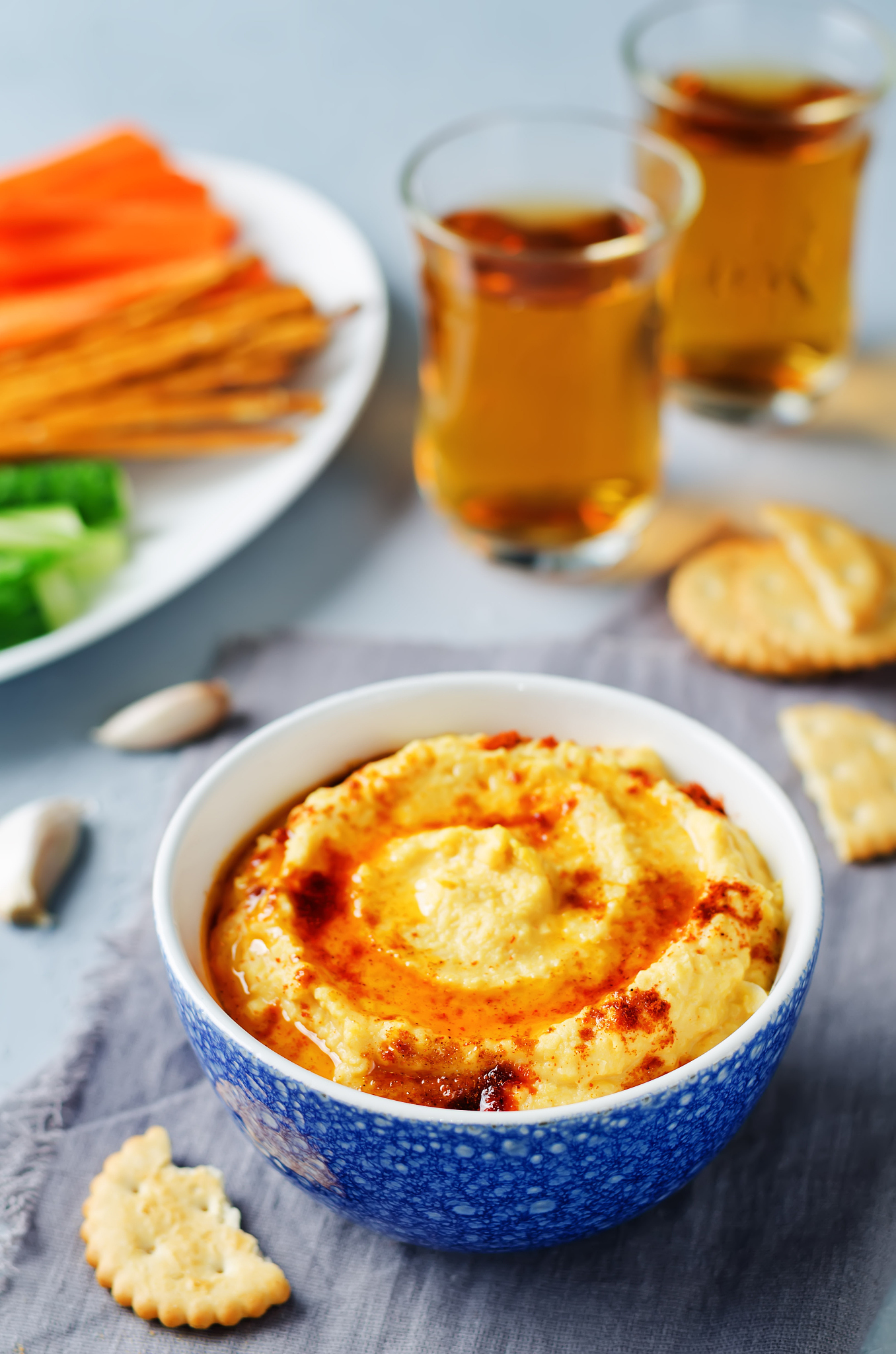pumpkin chickpeas hummus with paprika