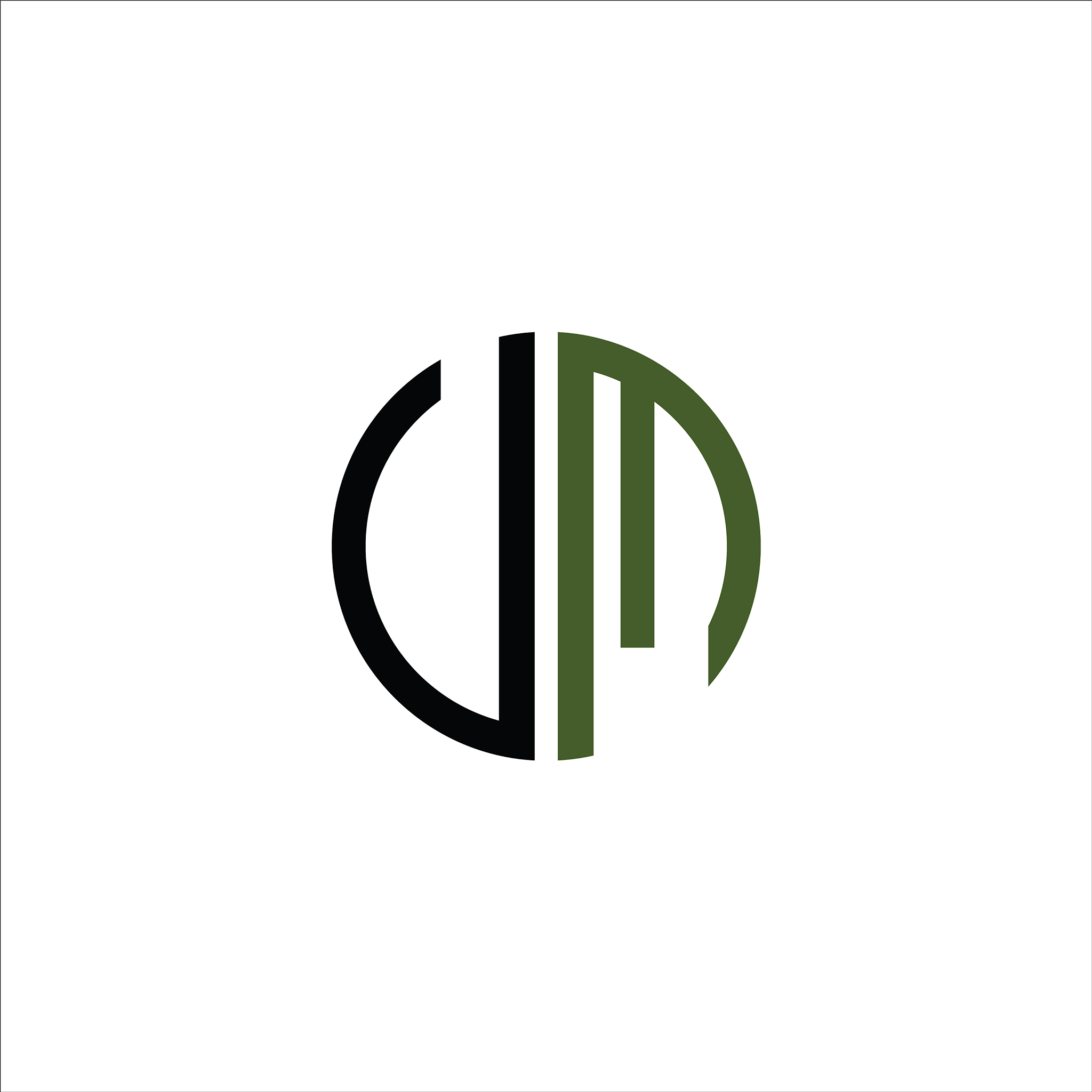 initial letter mv or vm logo design template