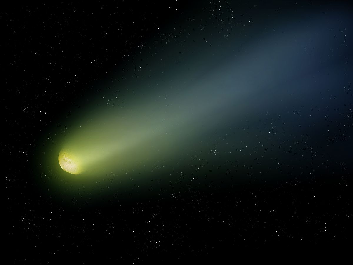 夜空中的彗星.天体观测.