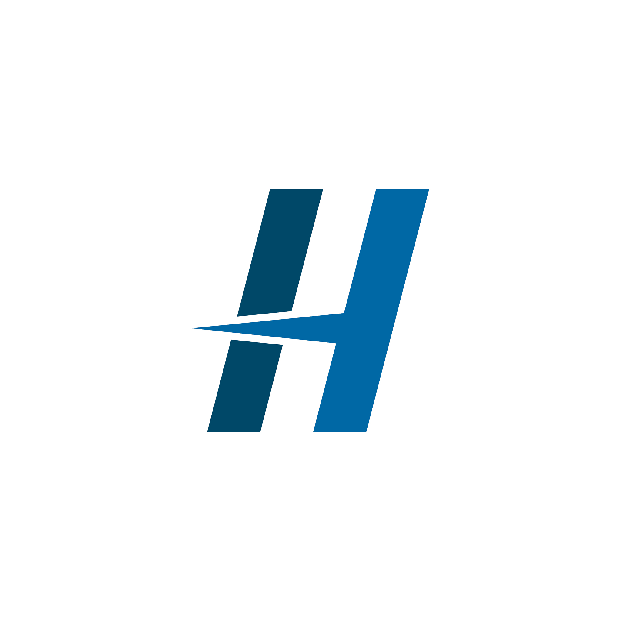 h letter logo design template