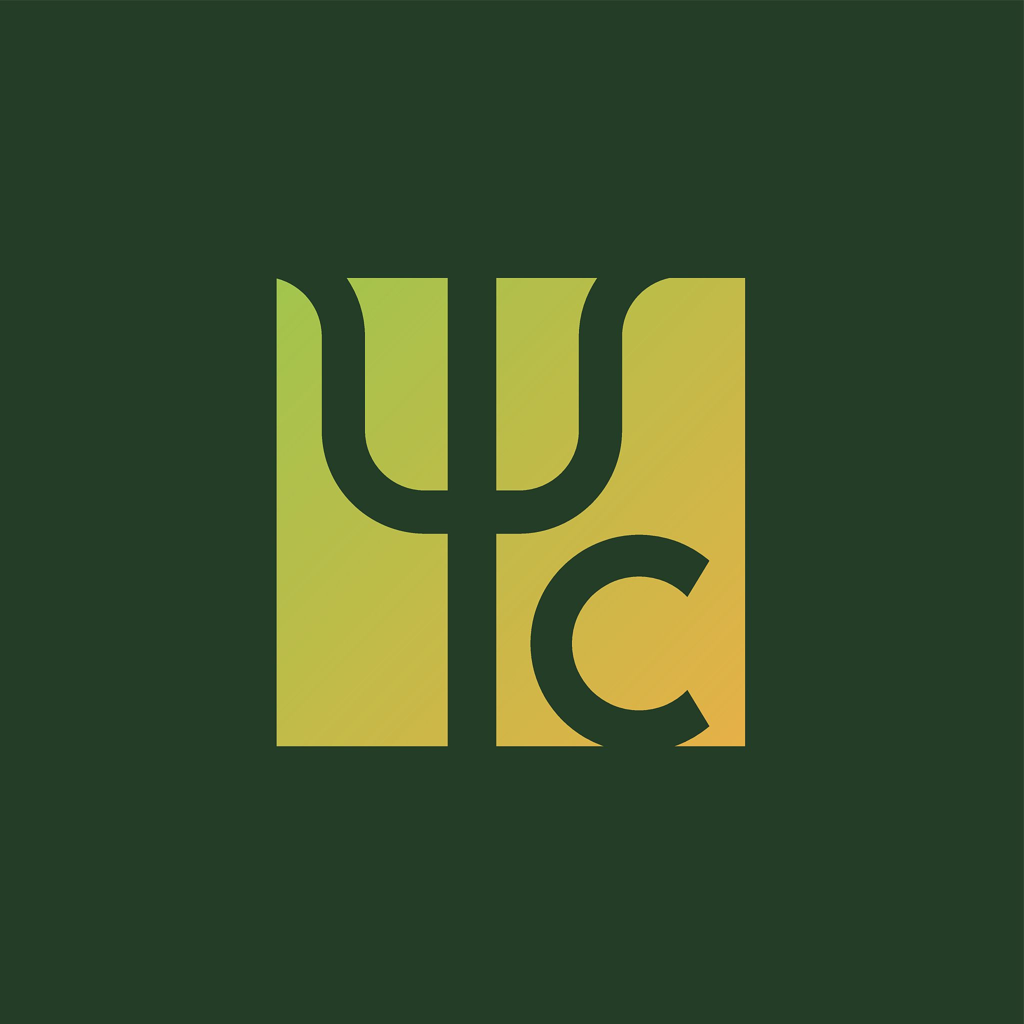 psychology initial letter c icon design