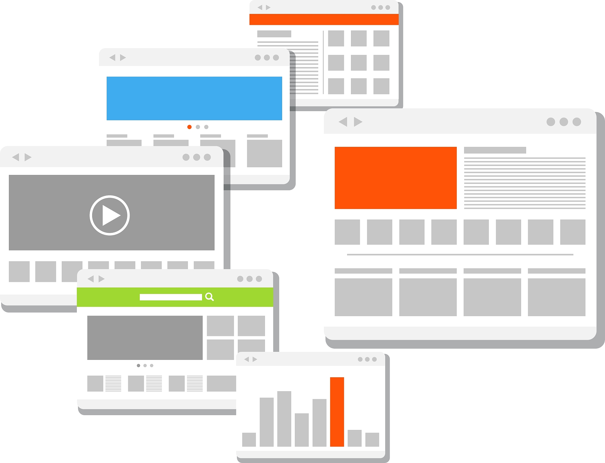web site page templates collection