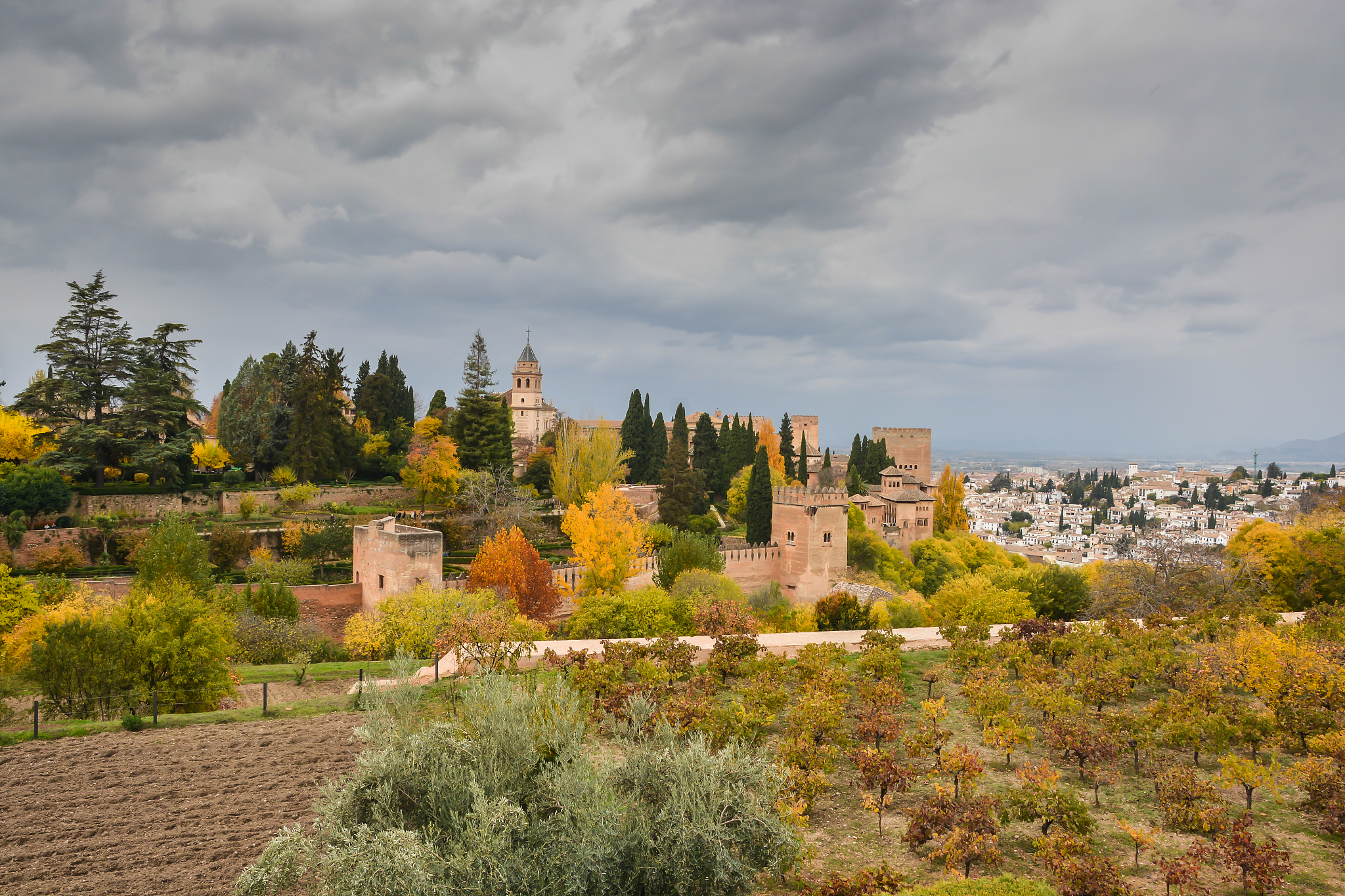 alhambra in granada.