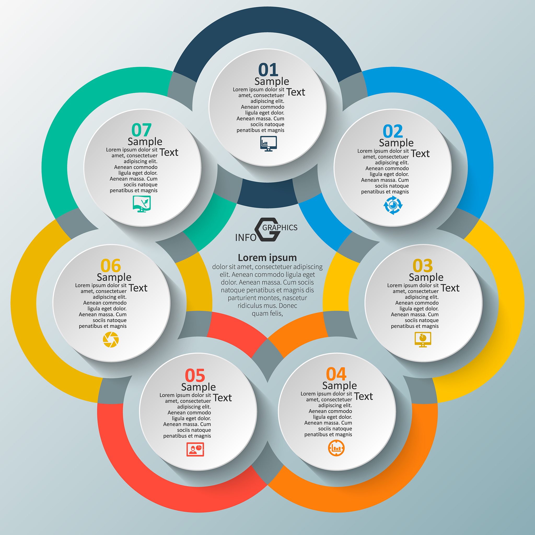 abstract 3d paper infographics. business template .vector illust