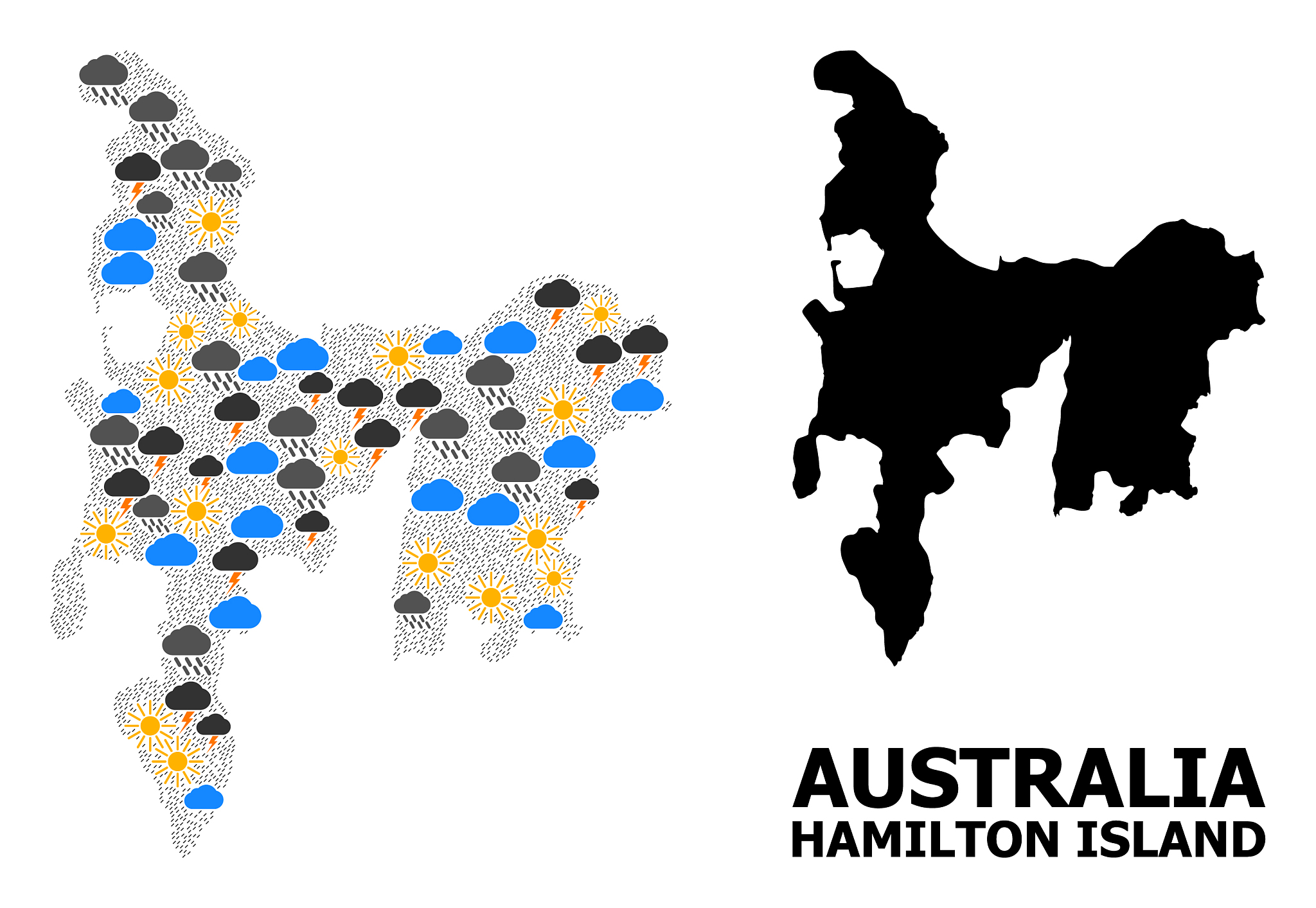 weather mosaic map hamilton island