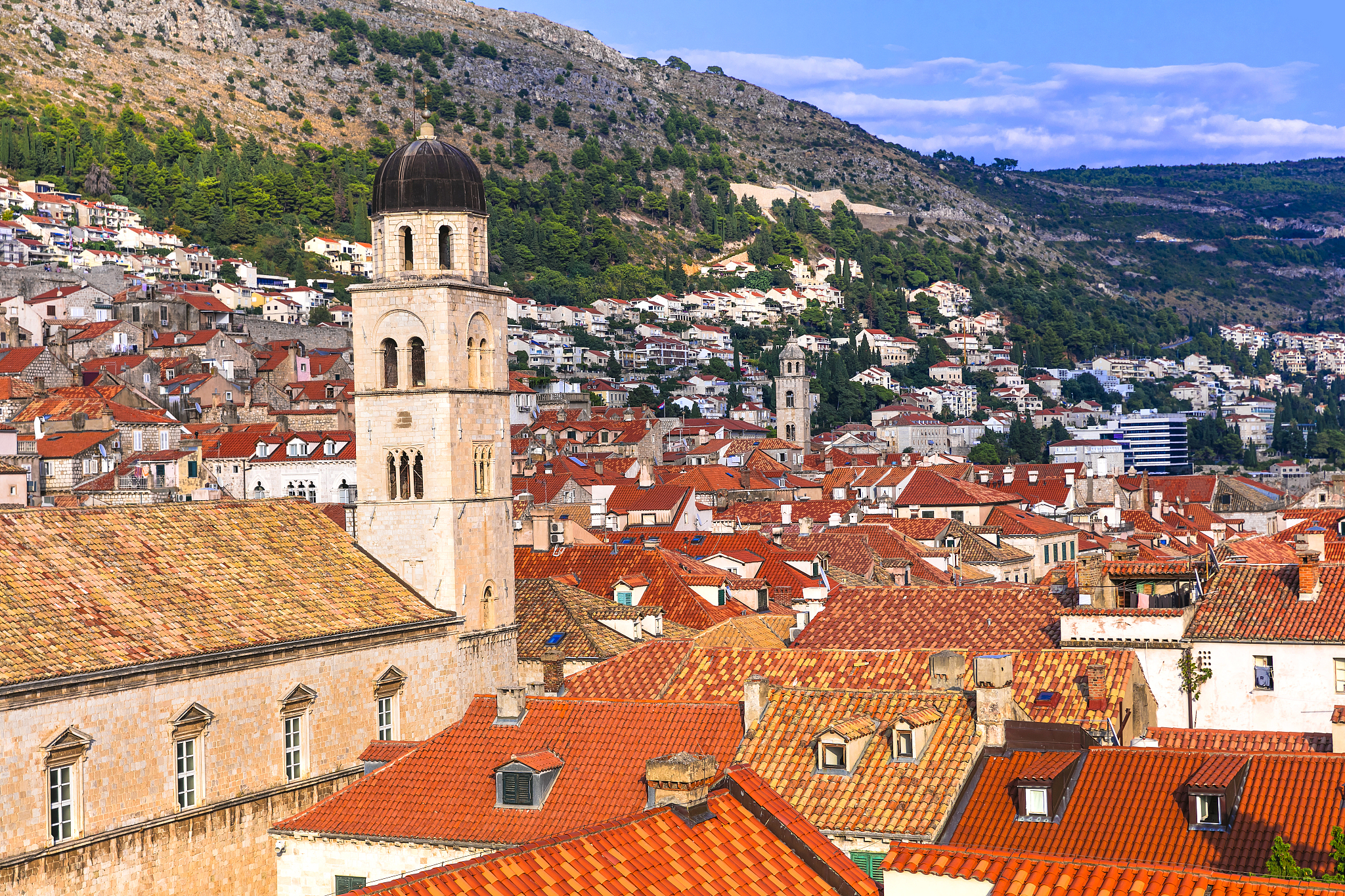 landmarks and travel in croatia - beautiful dubrovnik town, pear