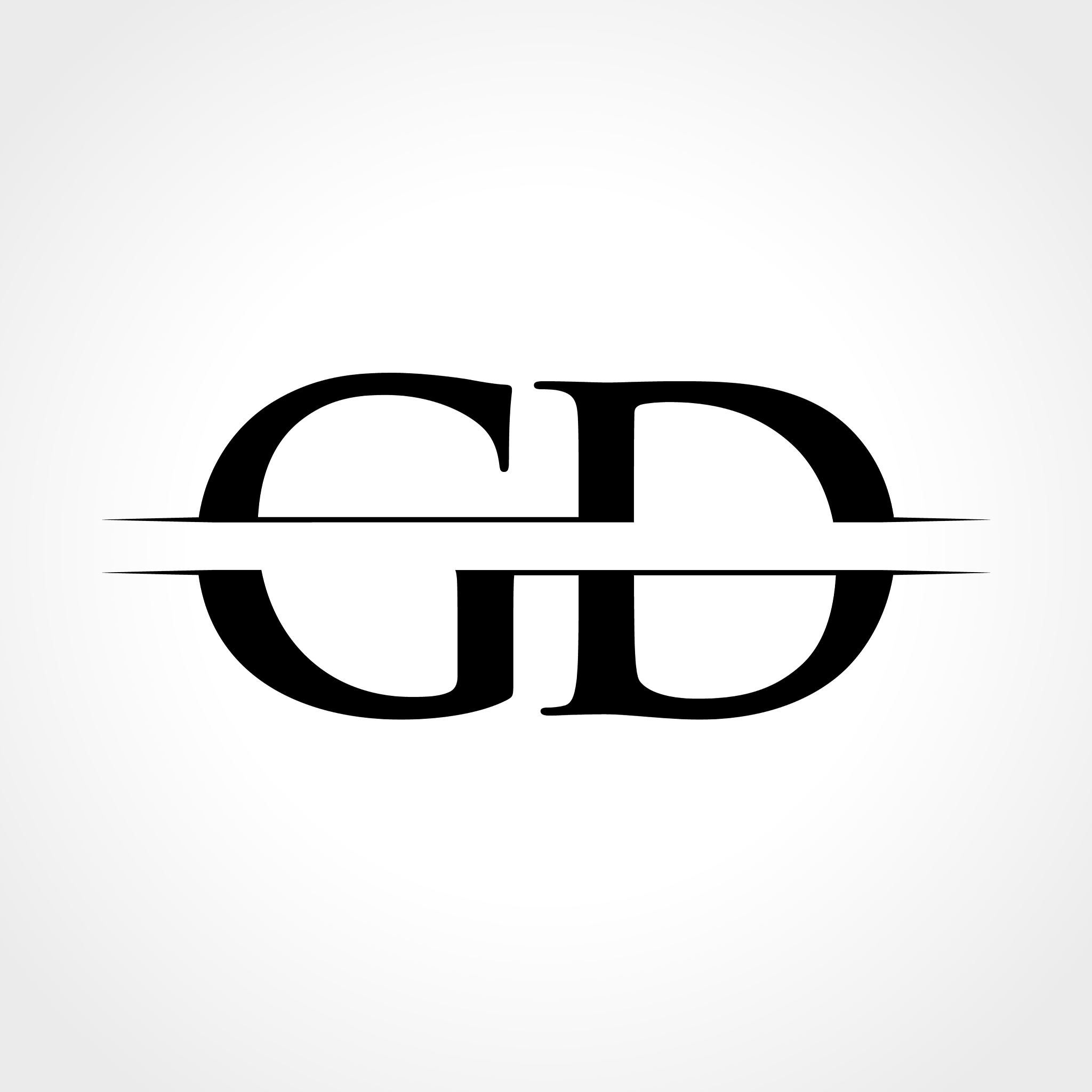 gd letter type logo design template abstract