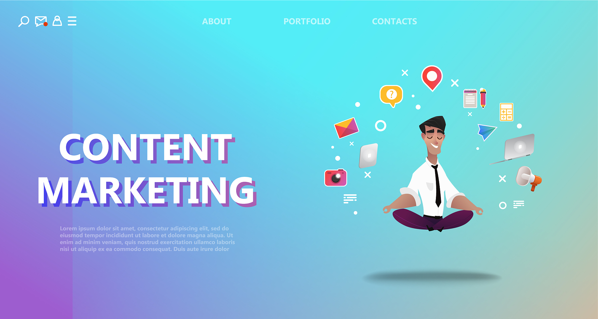 content marketing landing page