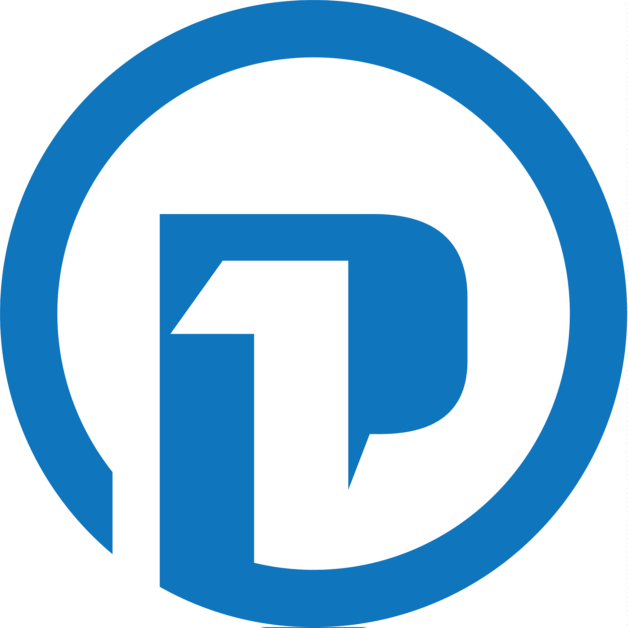 p letter faster logo template icon design