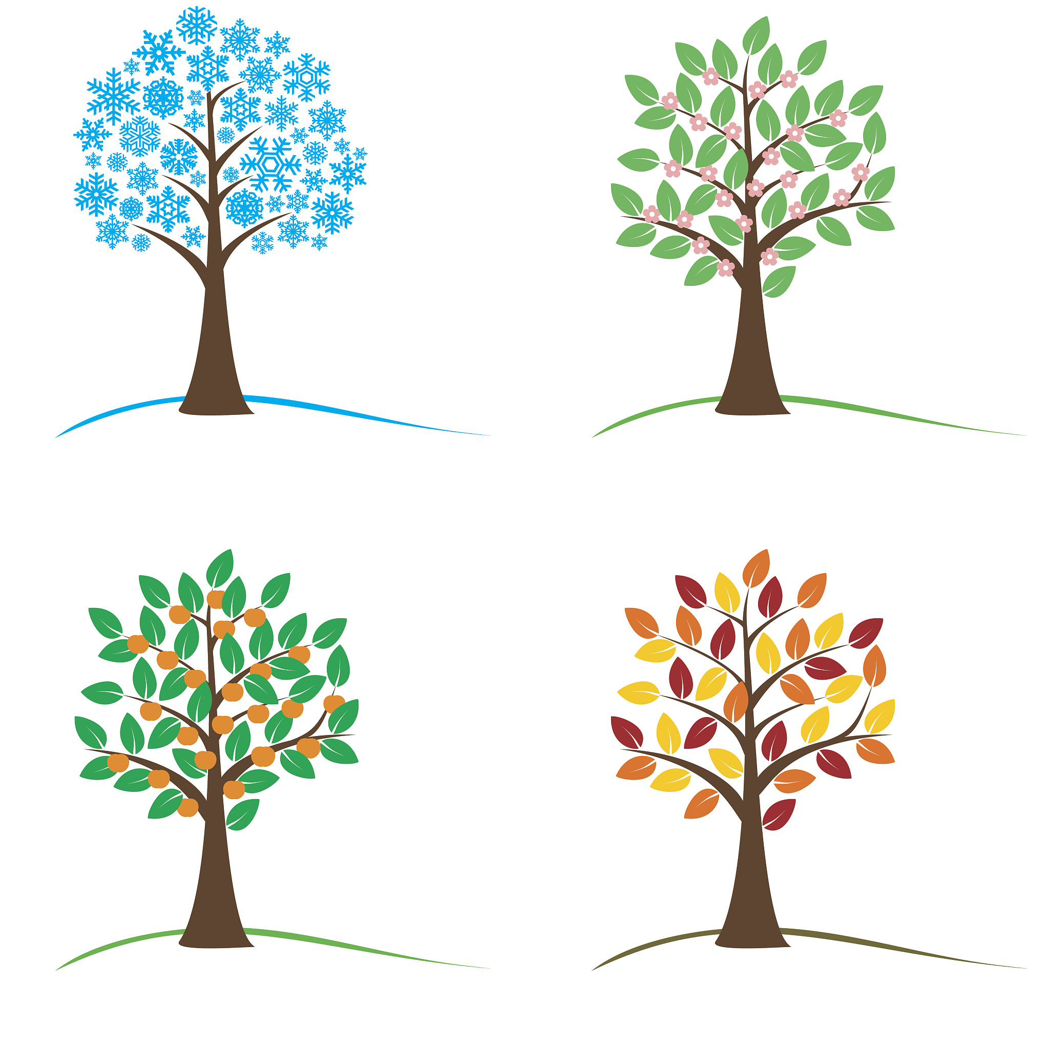 用英文写一首关于四季的诗歌 the four seasons