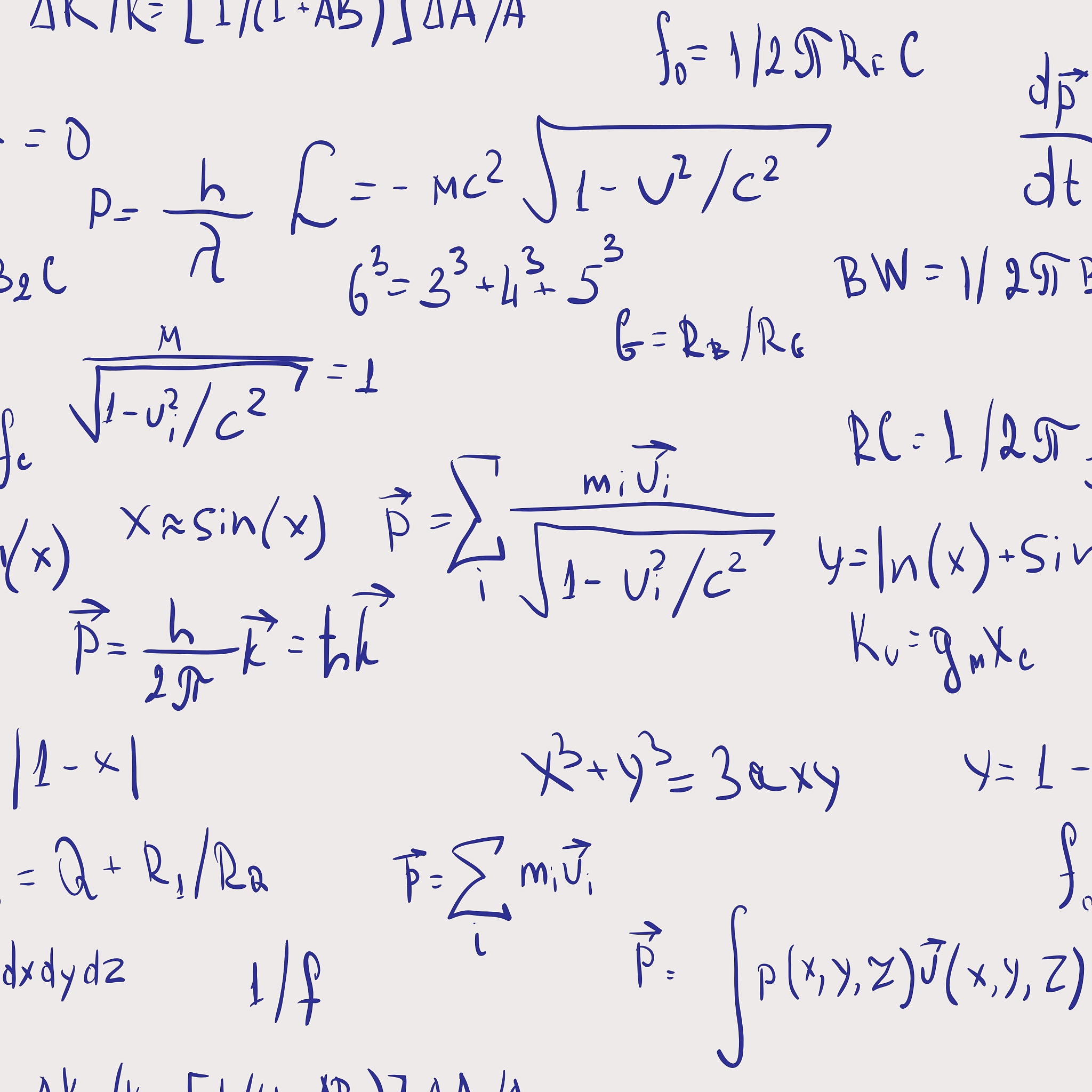 formulas abstract background