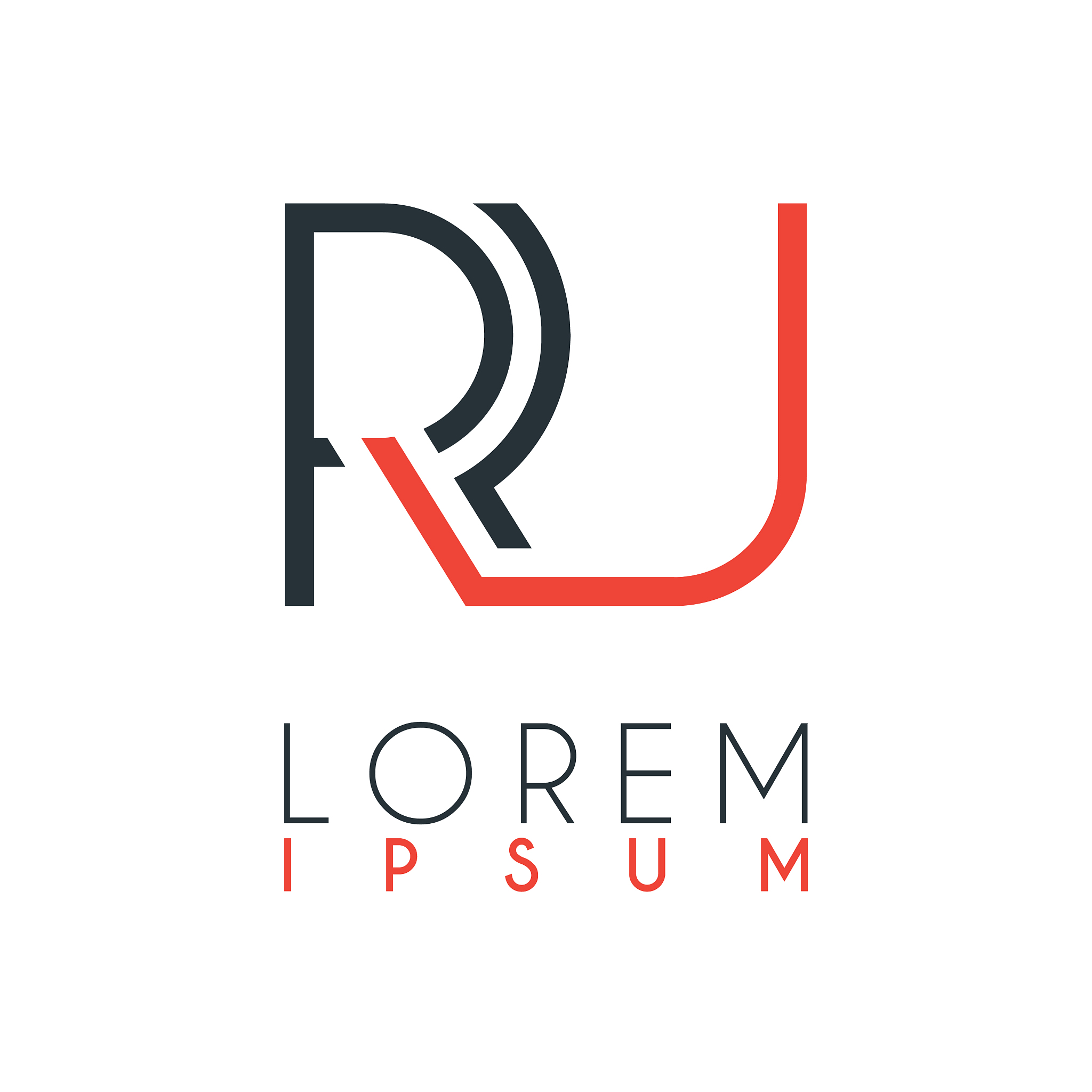 the logo between letter r and letter u or ru