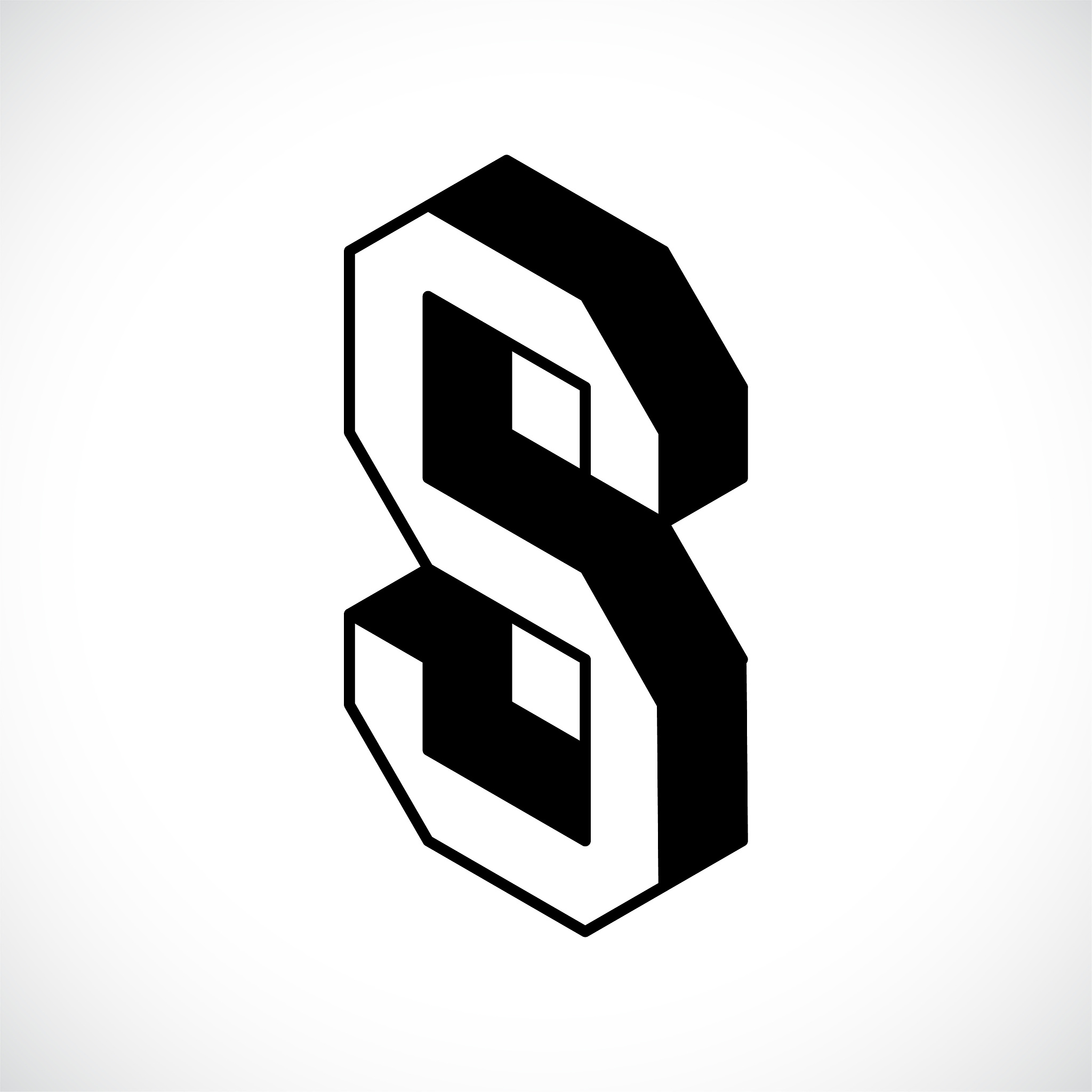 3d letter s logo icon design template element.