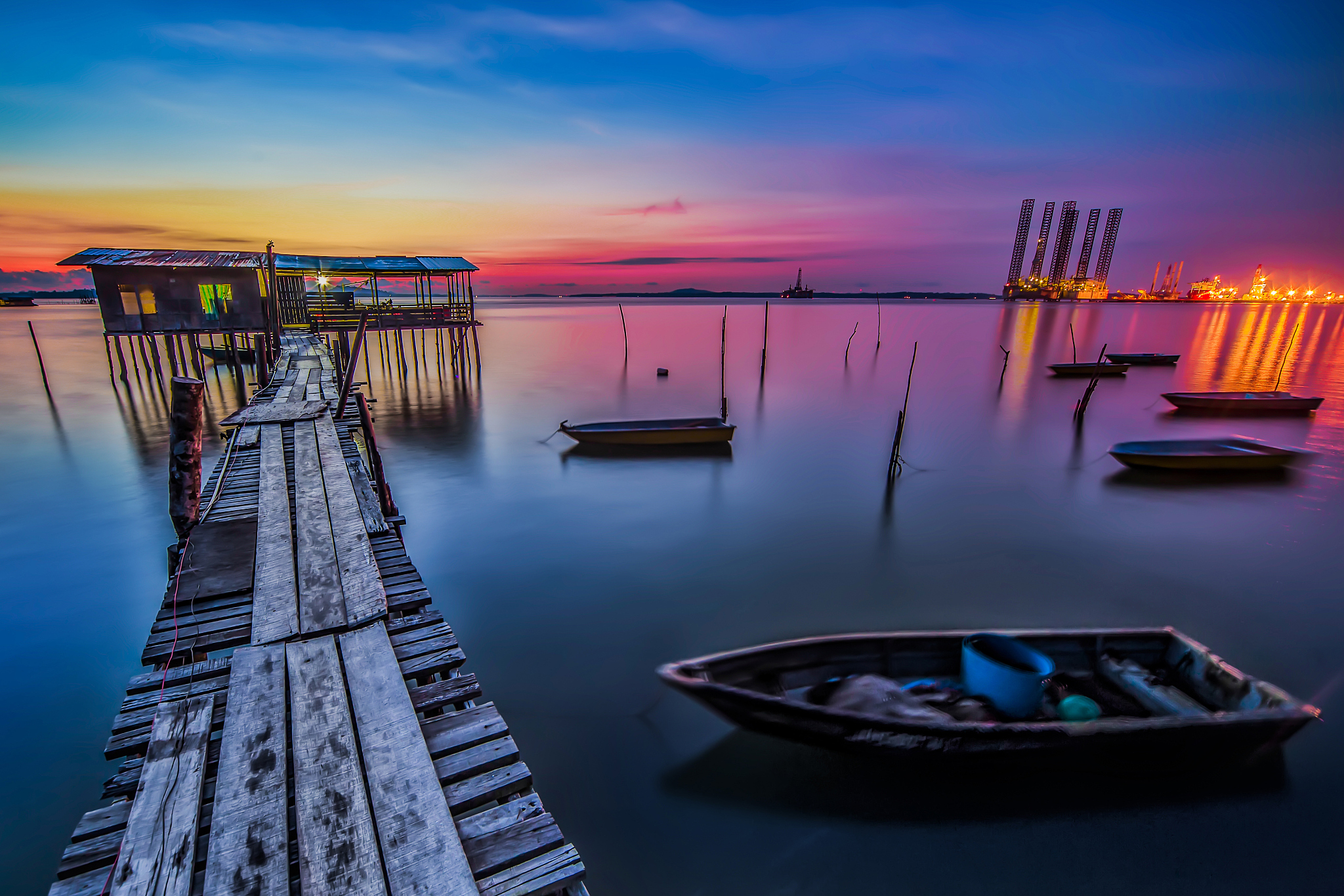 colorful sunrise