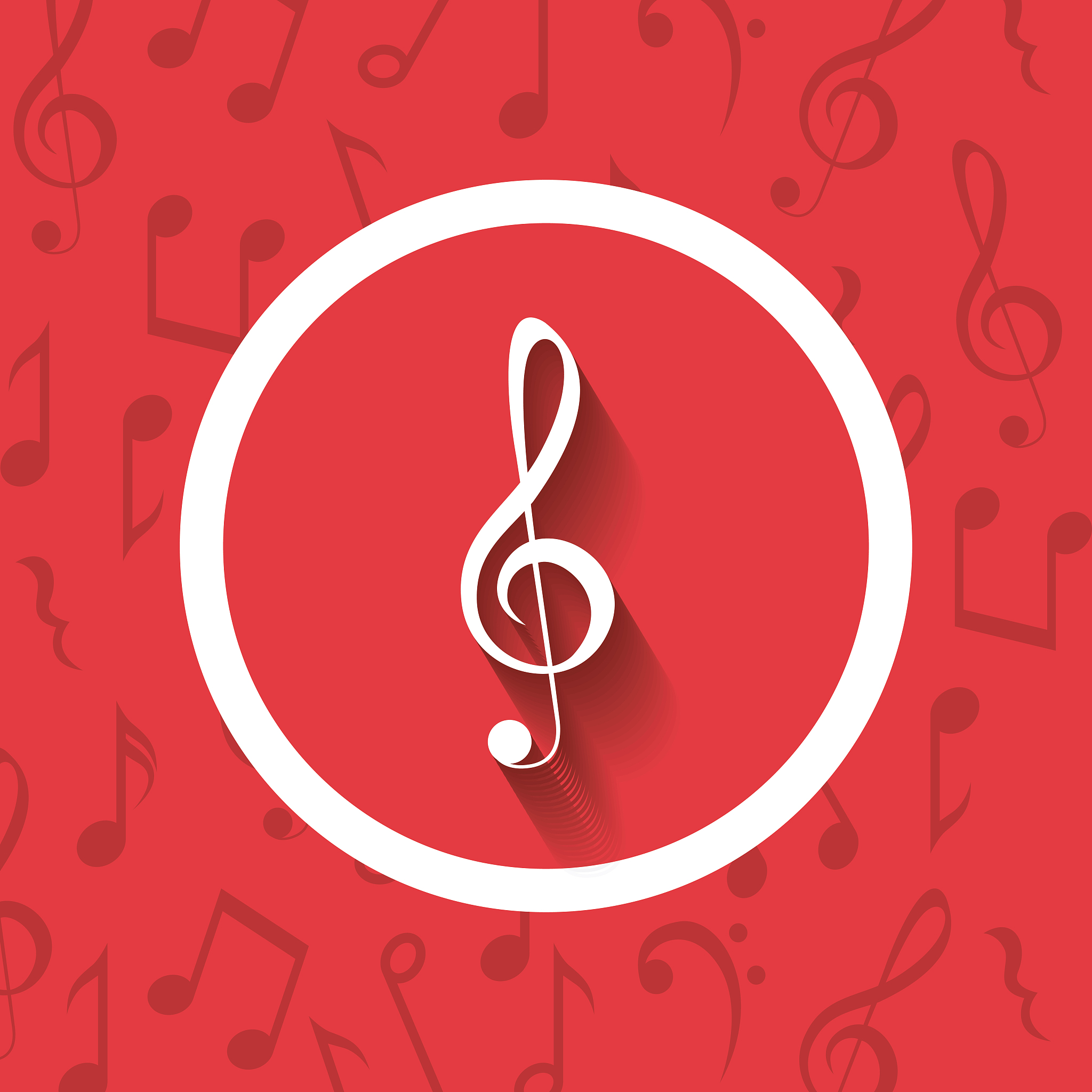 colorful music note design