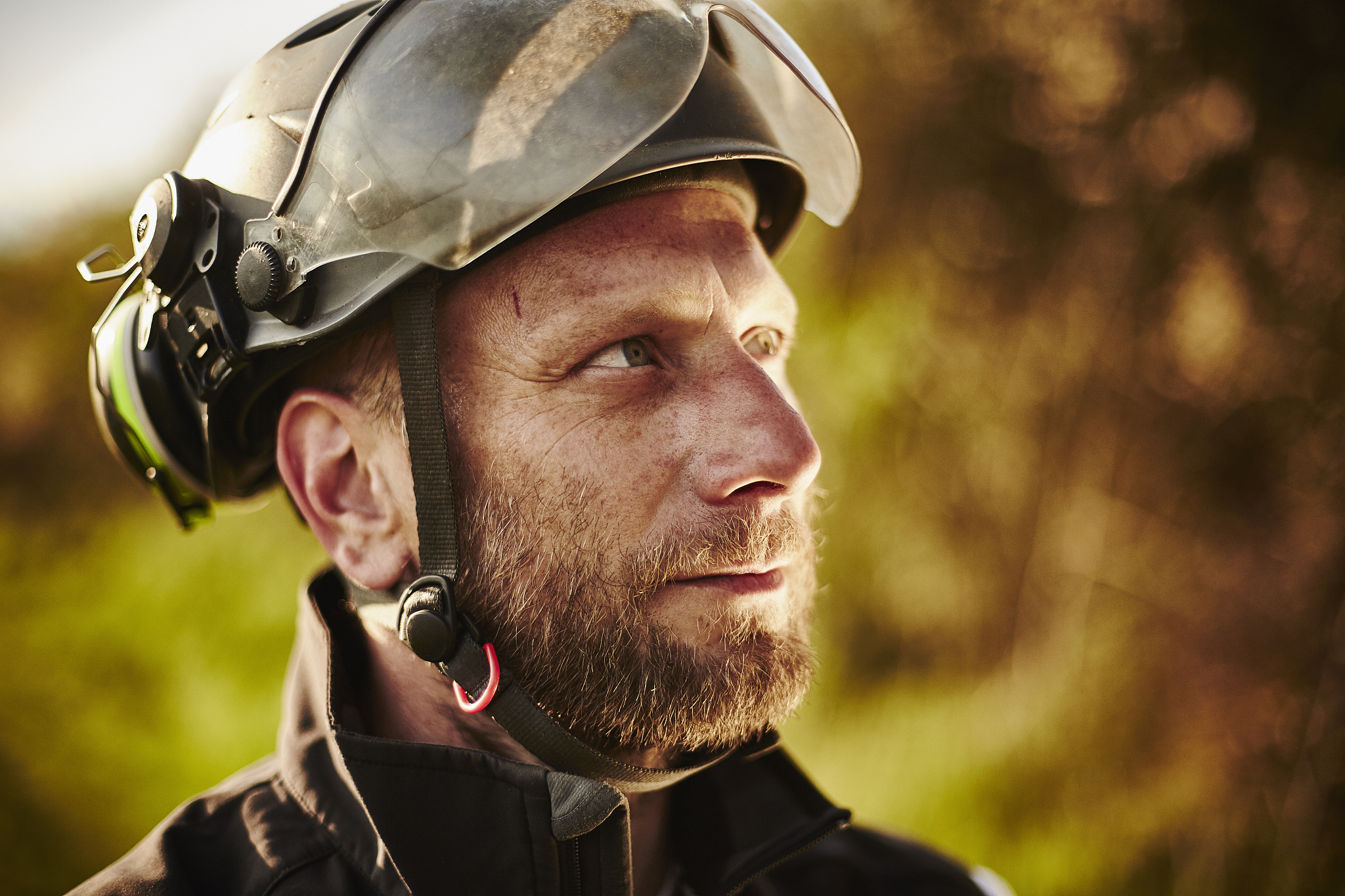portrait of serious arborist