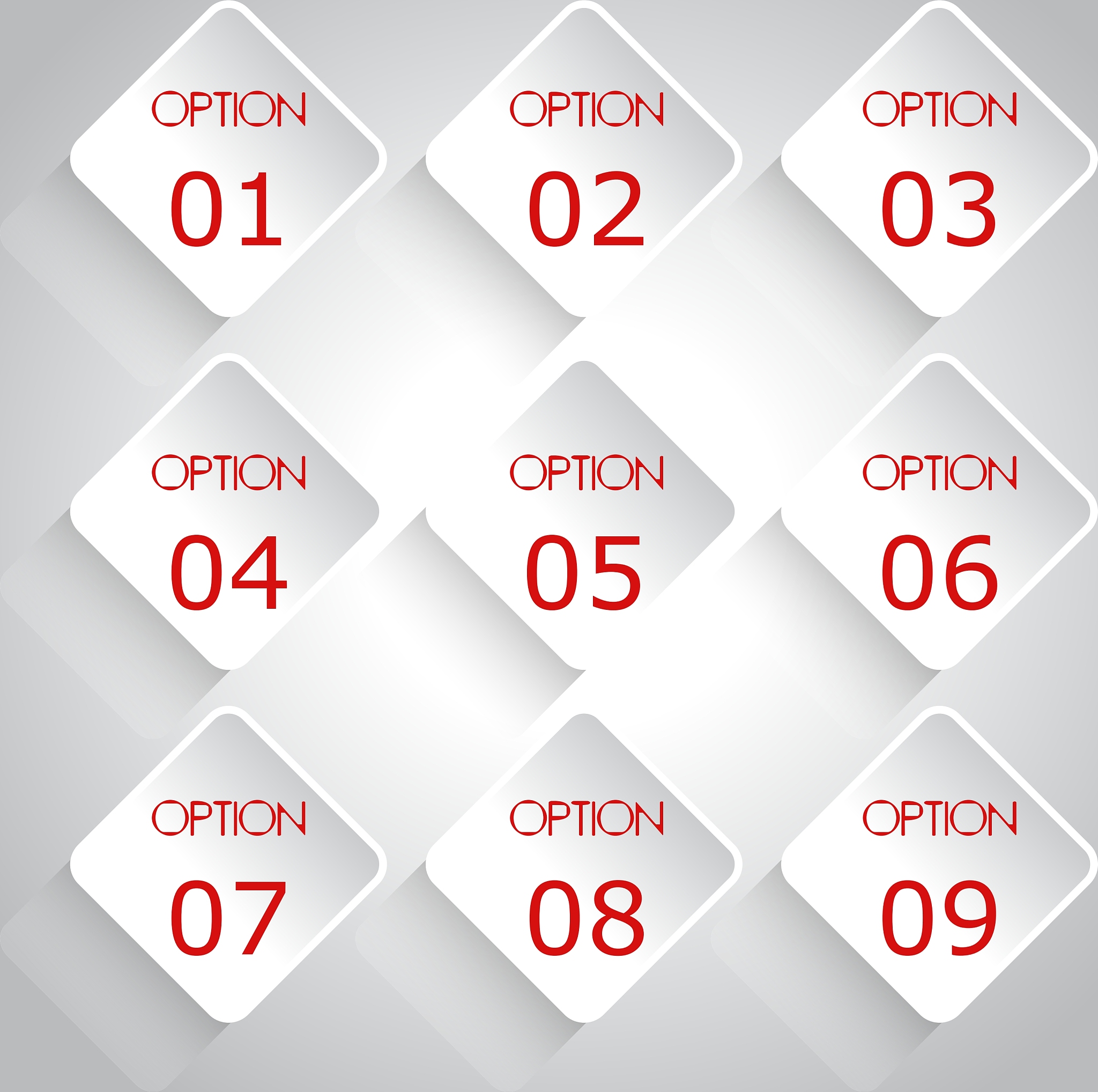 modern spiral infographics options banner