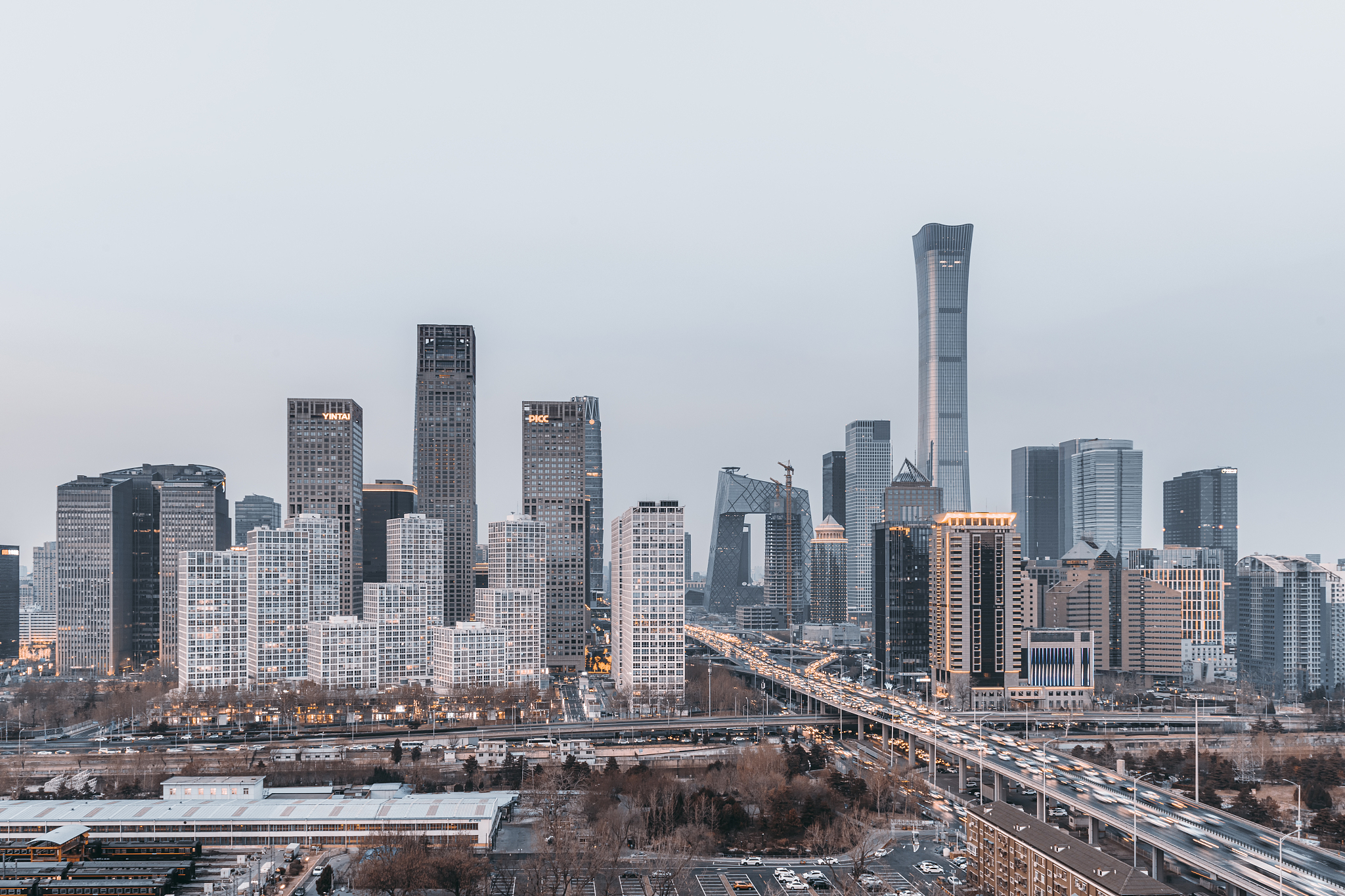 中国尊,北京,建筑,建筑群,城市天际线,城市夜景,秋分