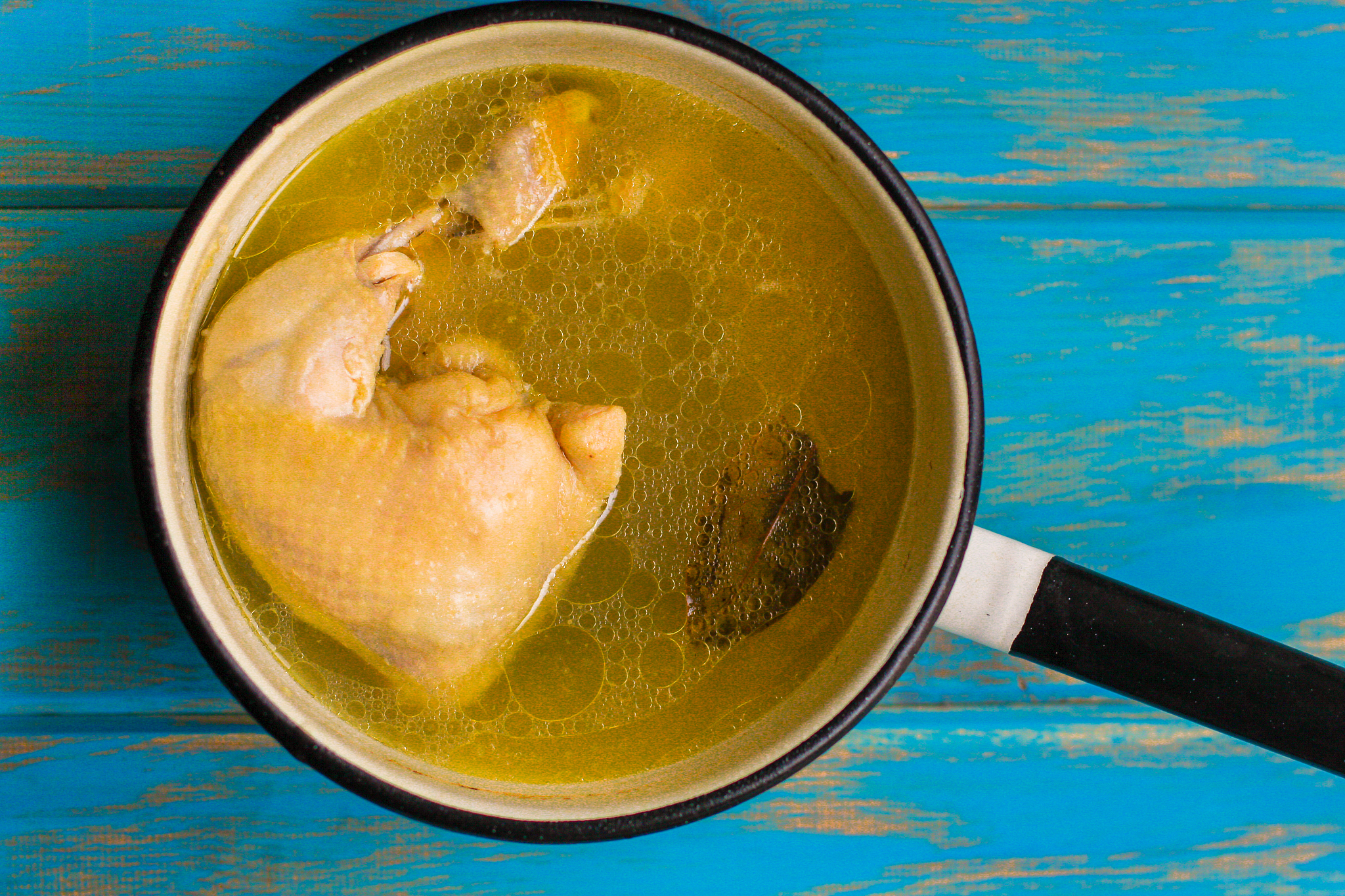 chicken legs (boiled chicken meat). top food background. copy sp