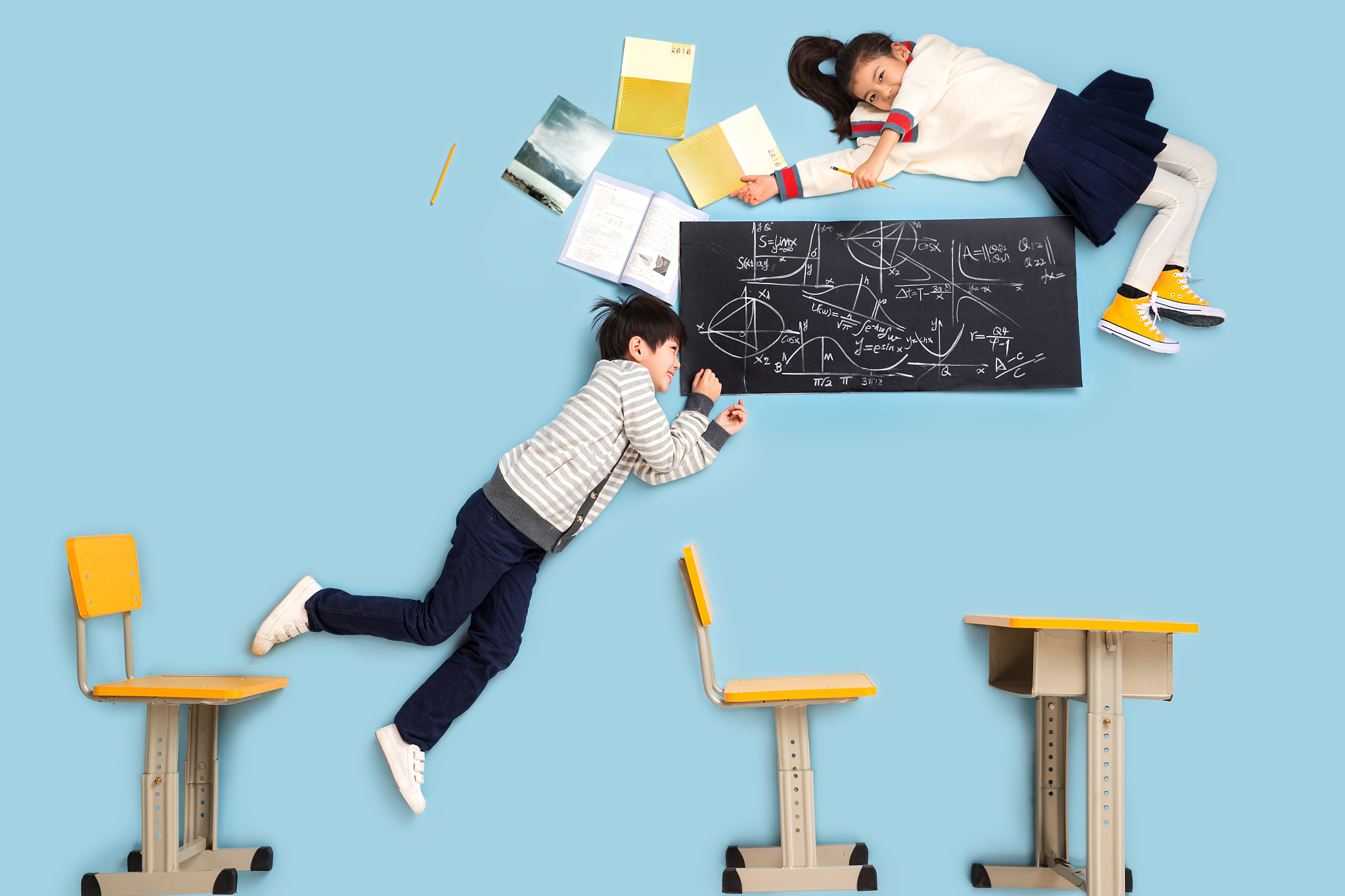 快乐小学生躺着学数学
