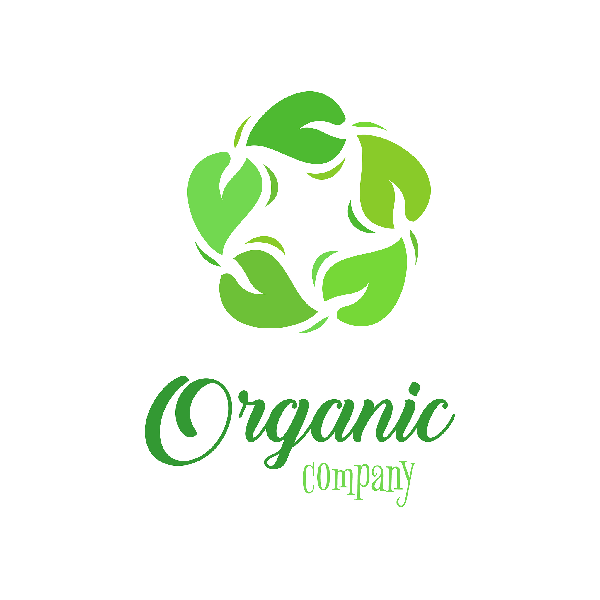 organic logo template farmer products company
