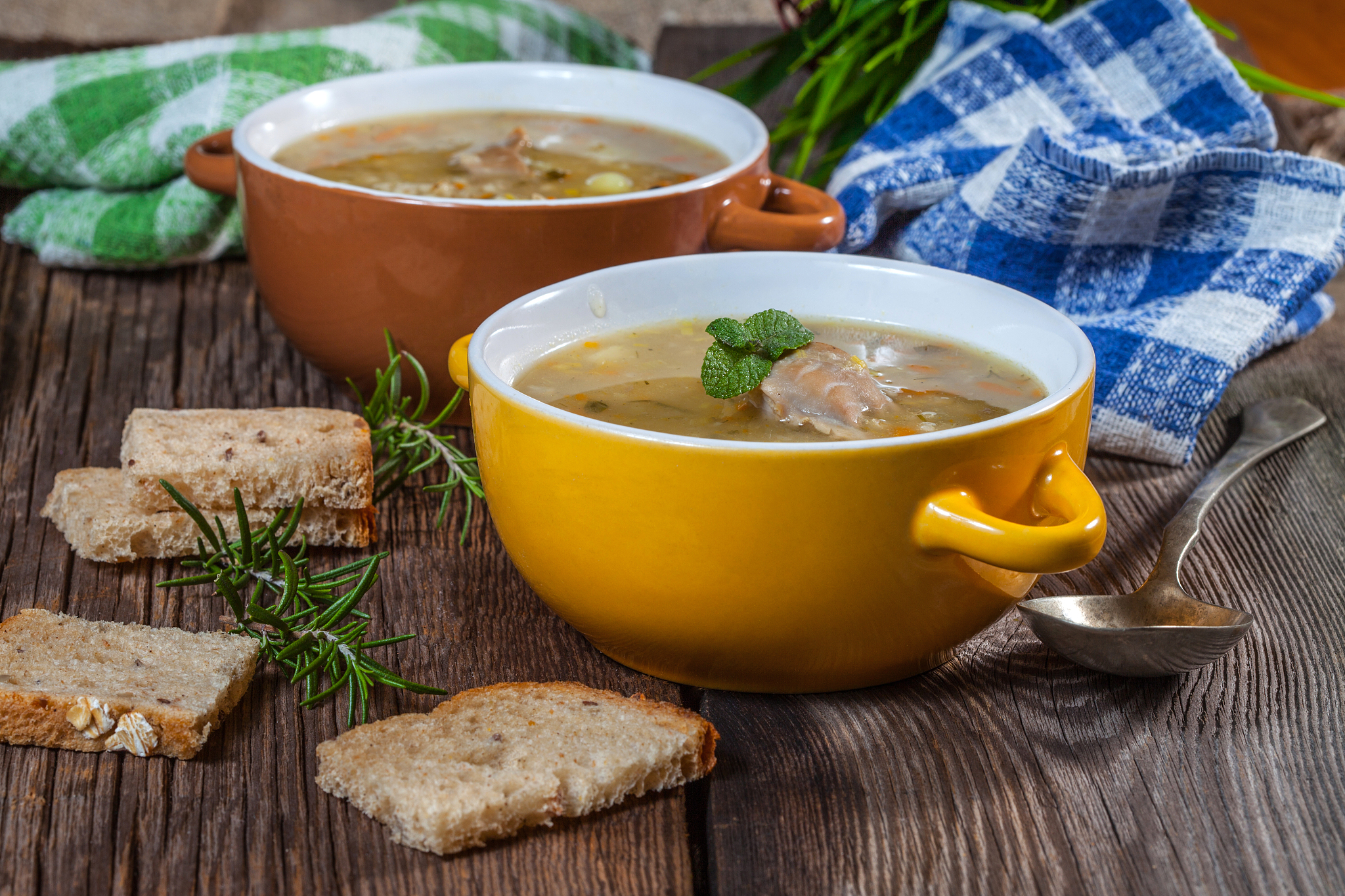 soup with buck.