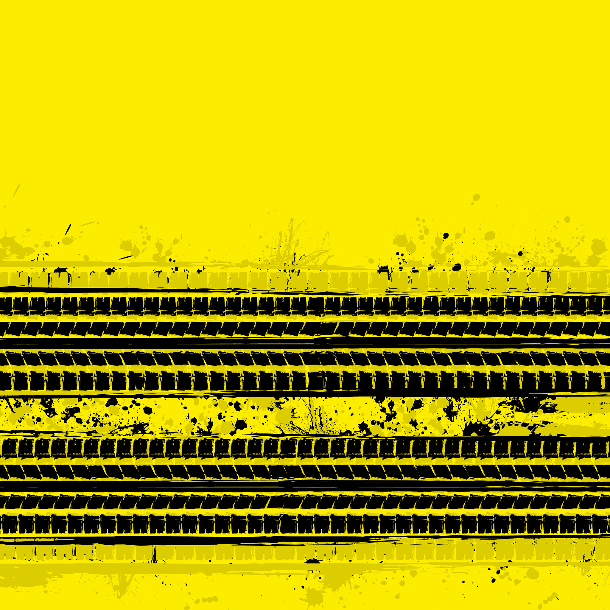 two tire track yellow