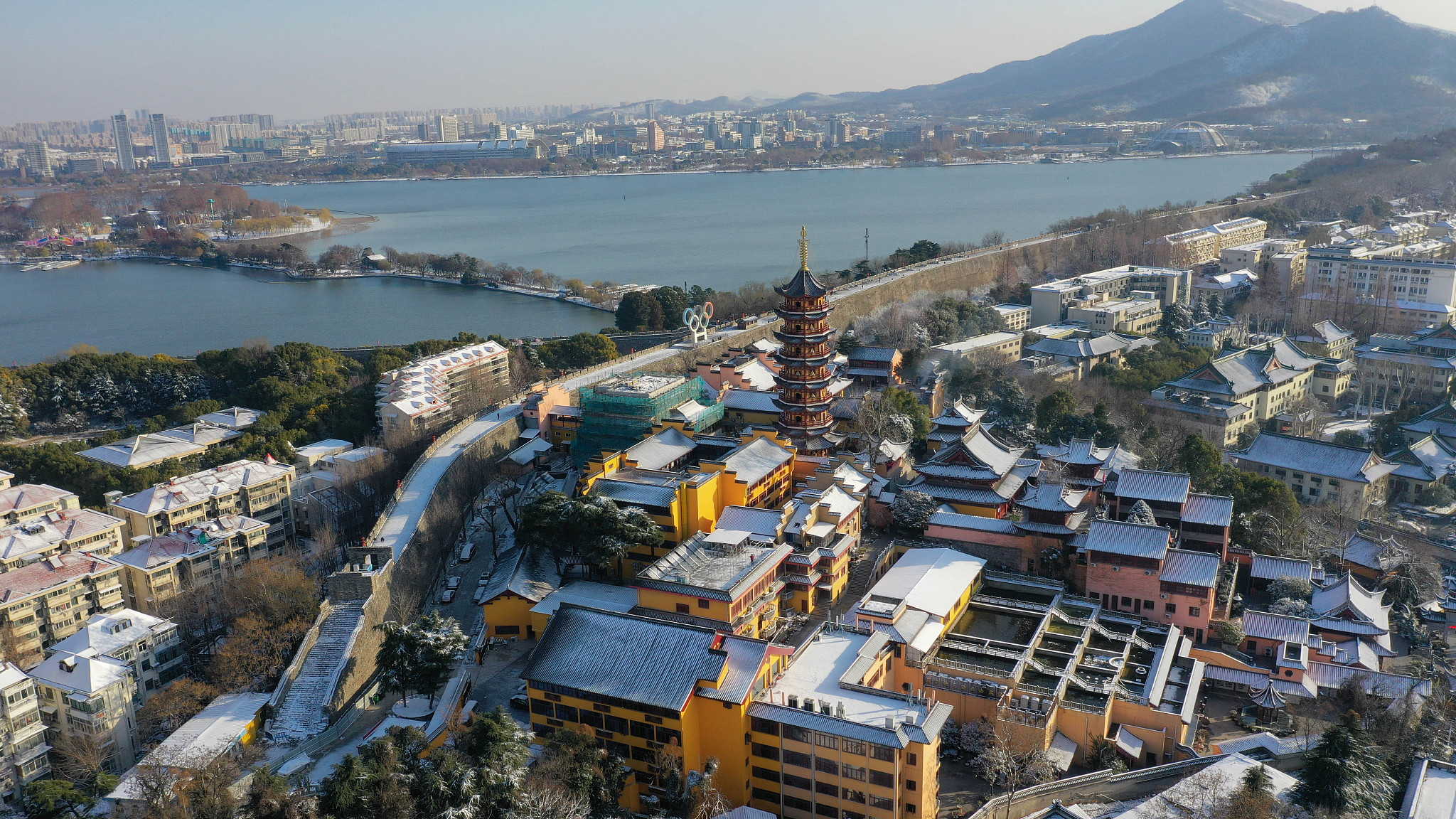 20201230-雪后清晨鸡鸣寺
