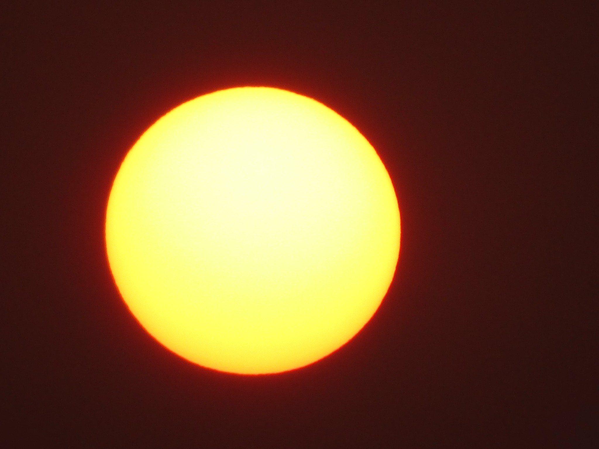 close up big sunset, big orange sun, beautiful scenic view of na