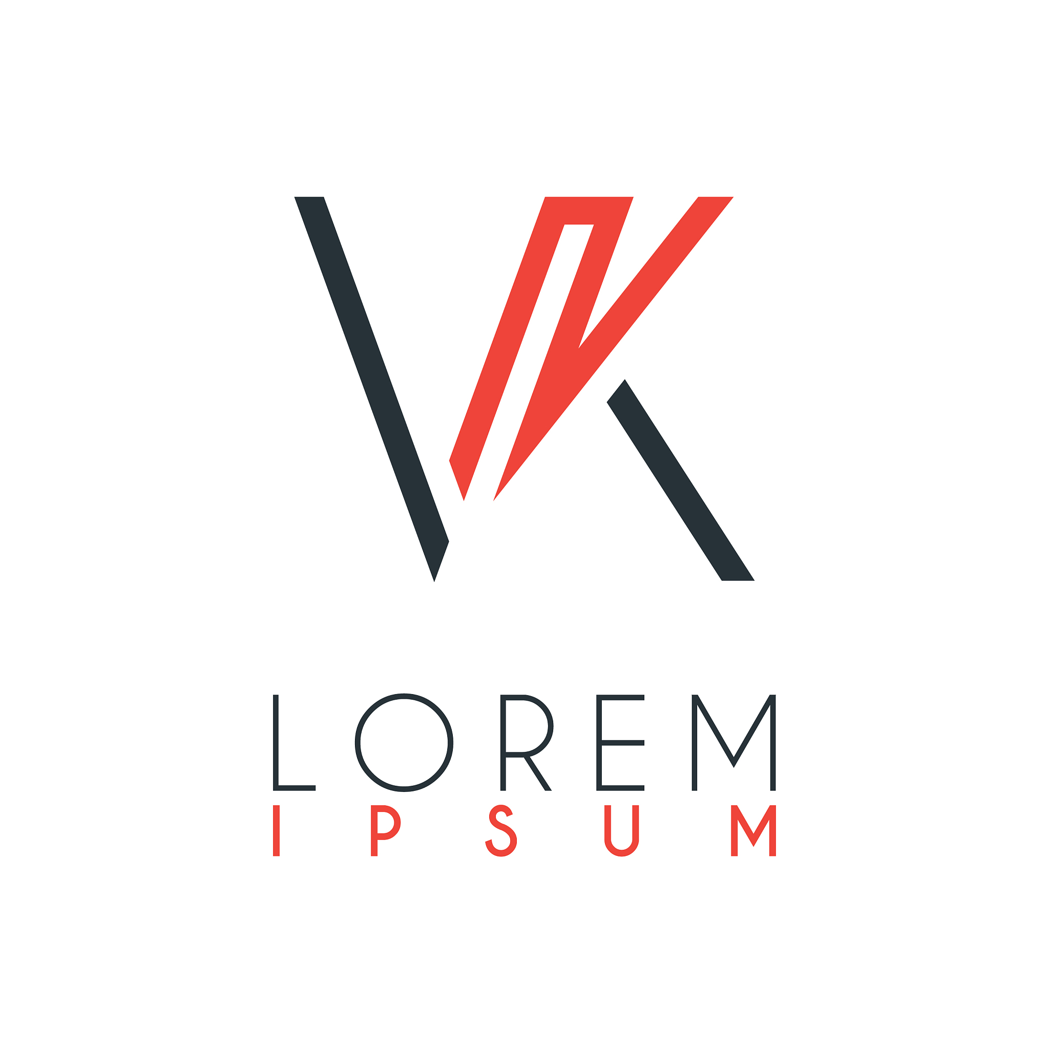 the logo between letter v and letter k or vk