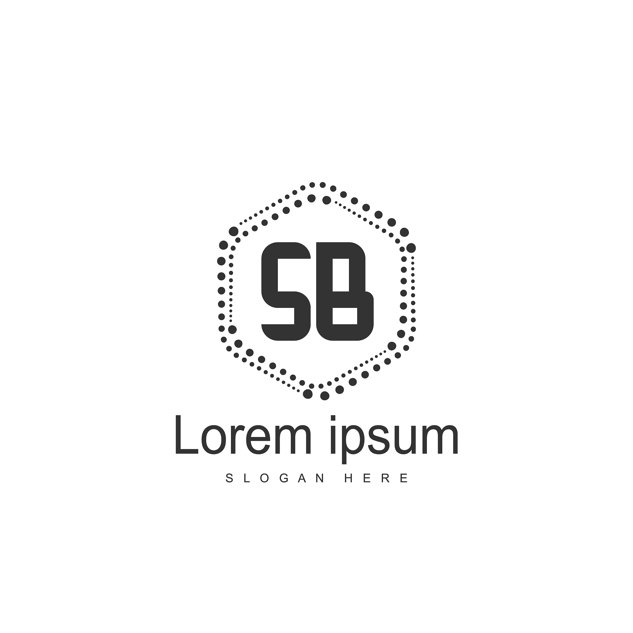 sb letter logo template initial letter logo design