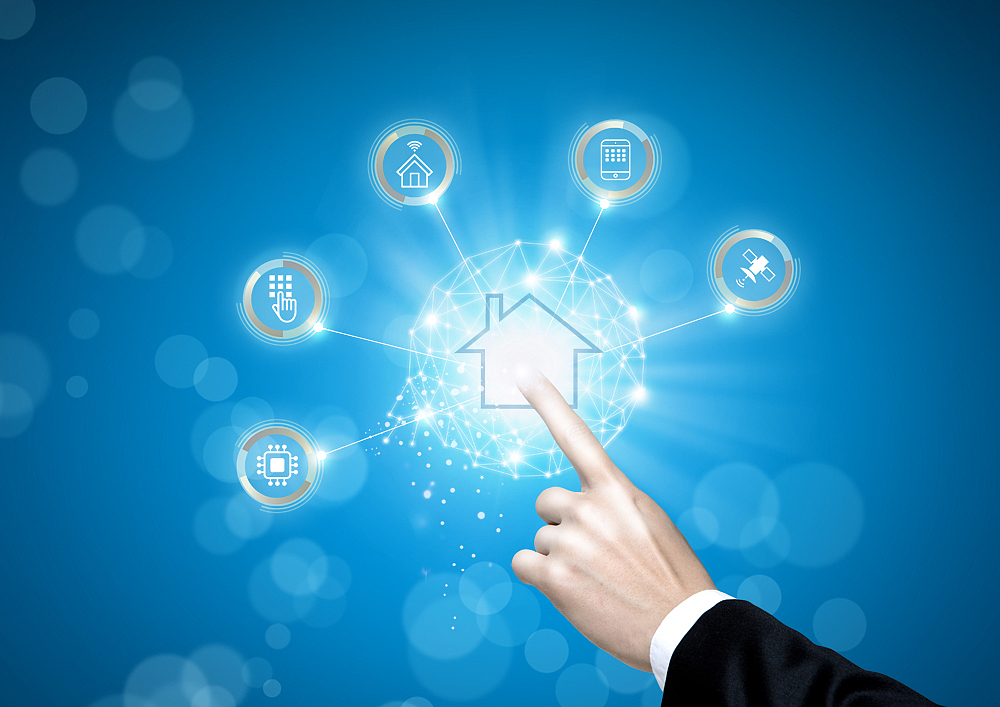 iot concept digital composite image