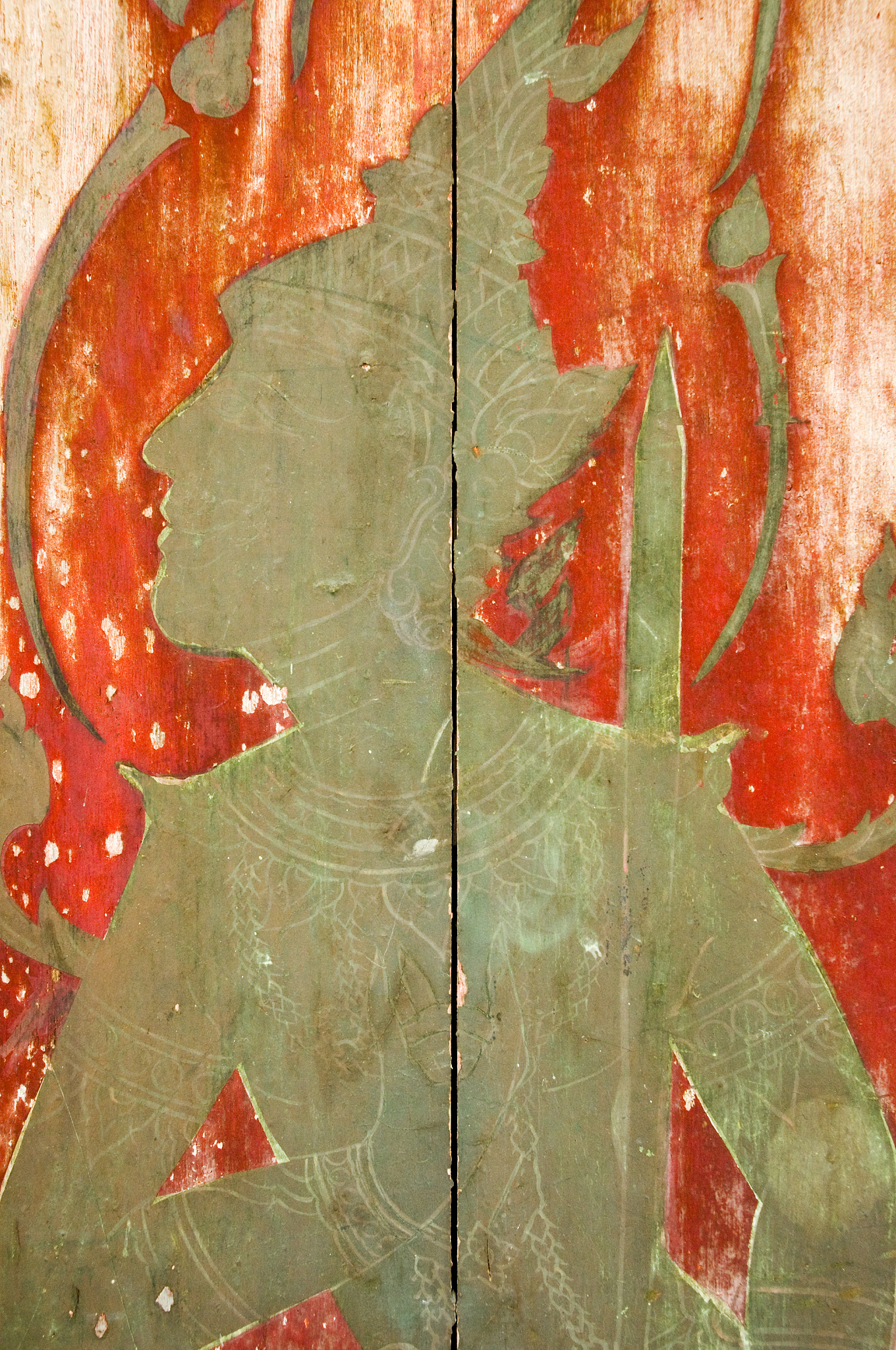 thai door painting