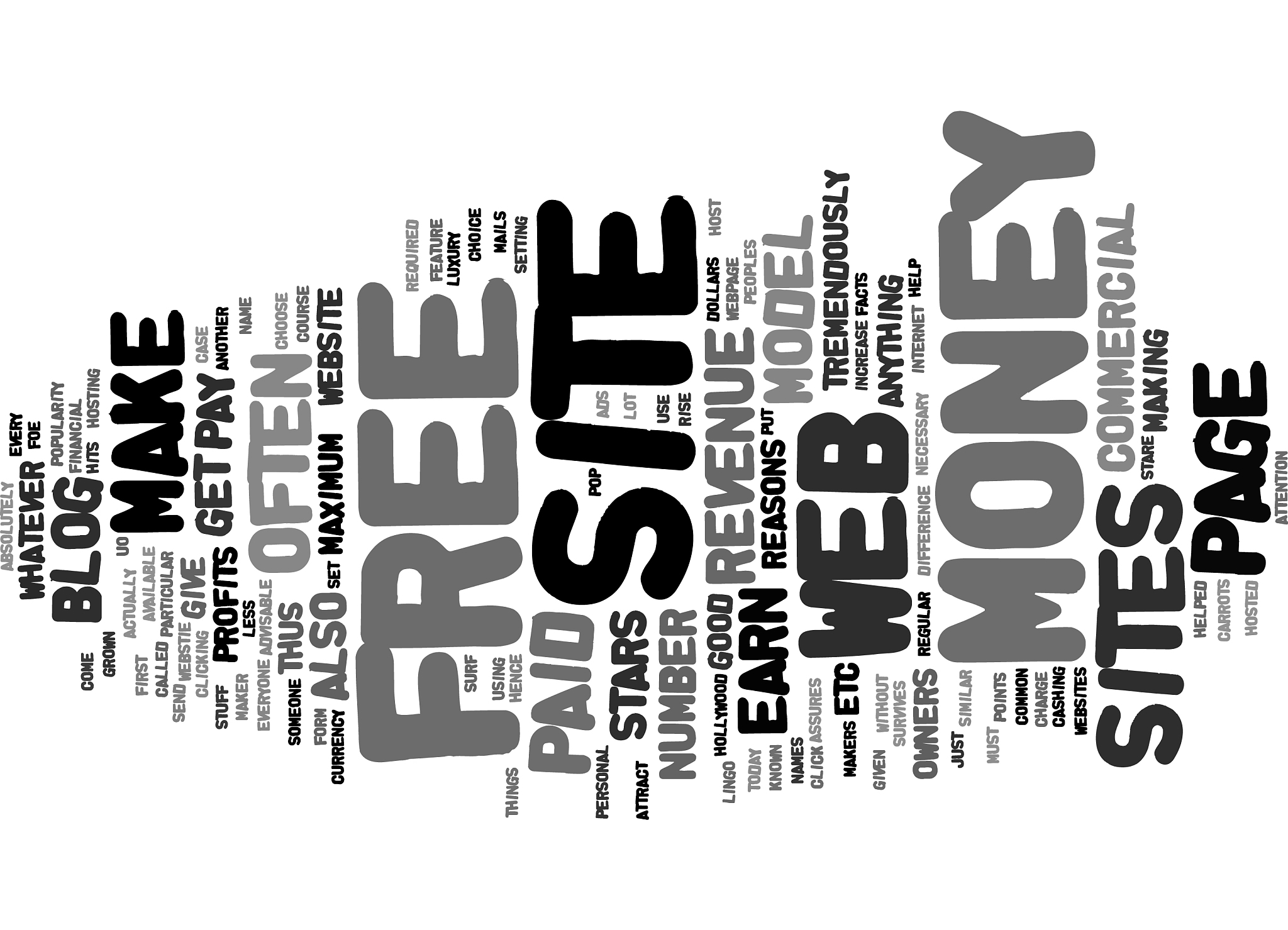 free web page to make money text background word