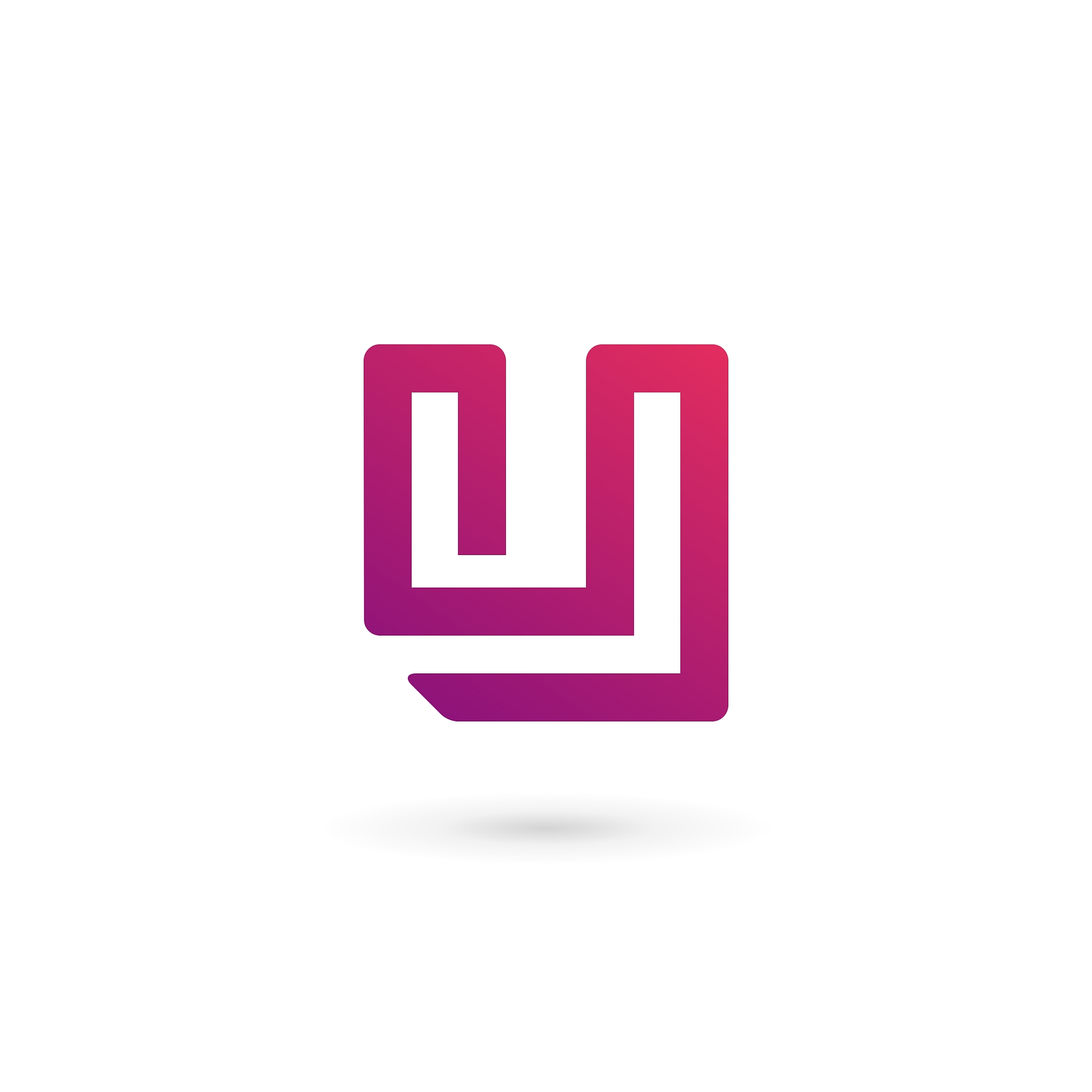 letter u logo icon design template elements