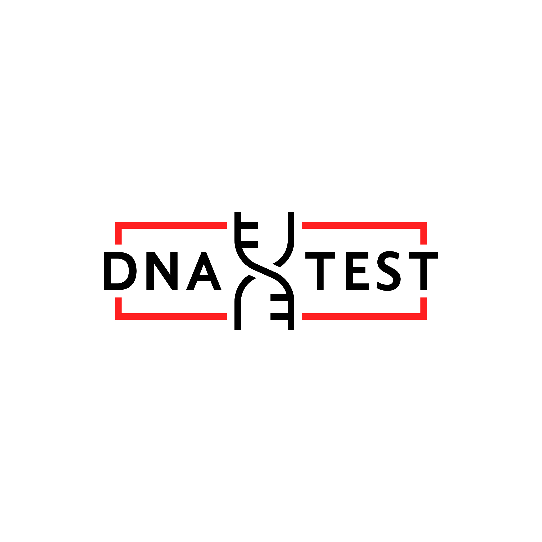 thin line dna test simple icon