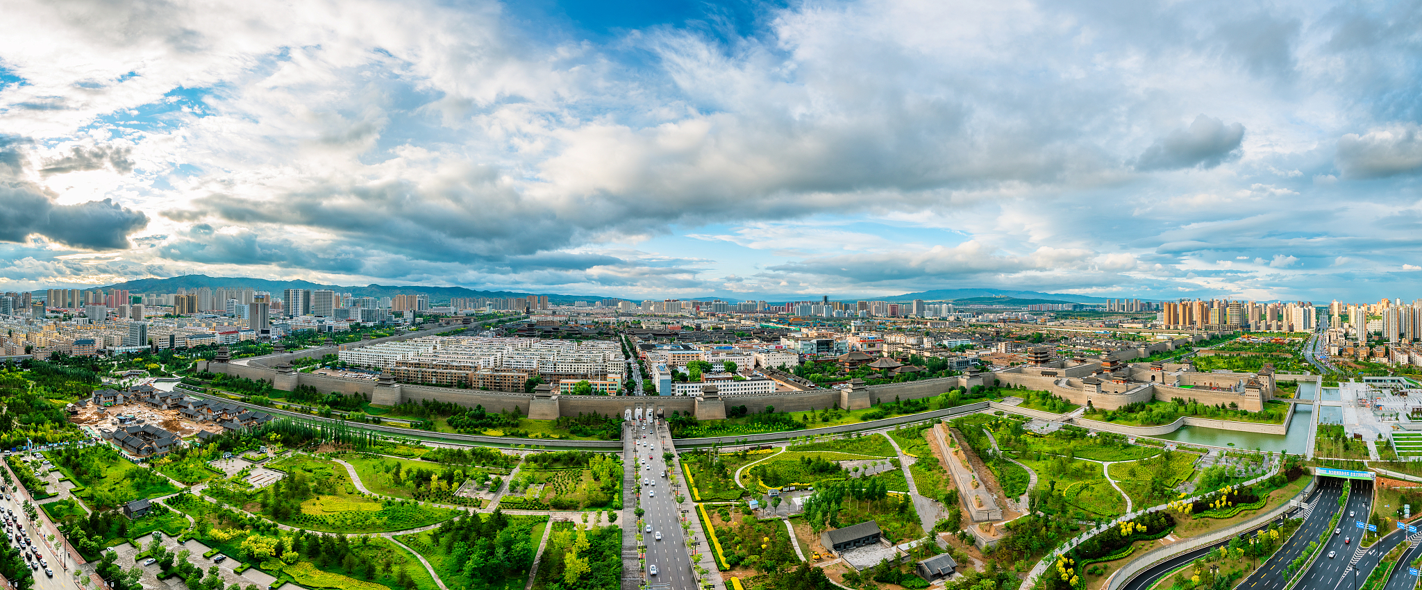 山西省大同市城市全景