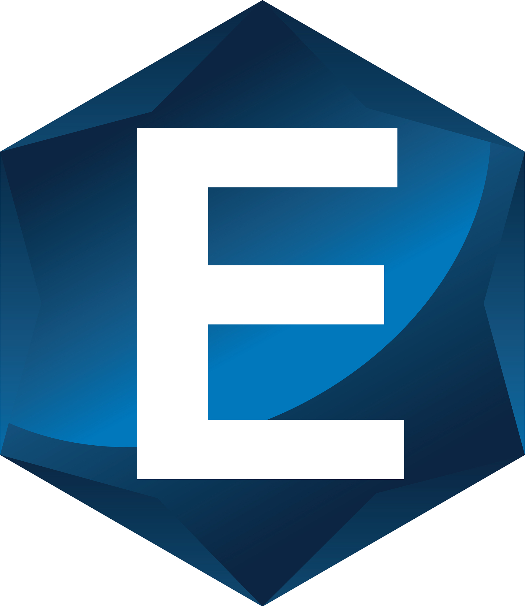 modern letter e