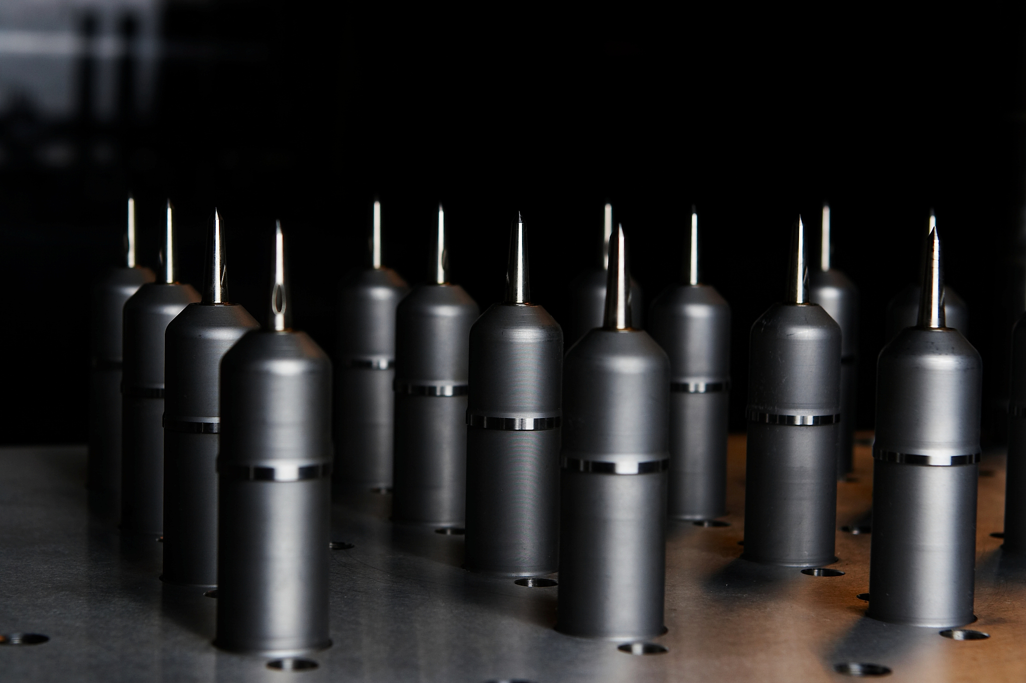 sharp metal objects.