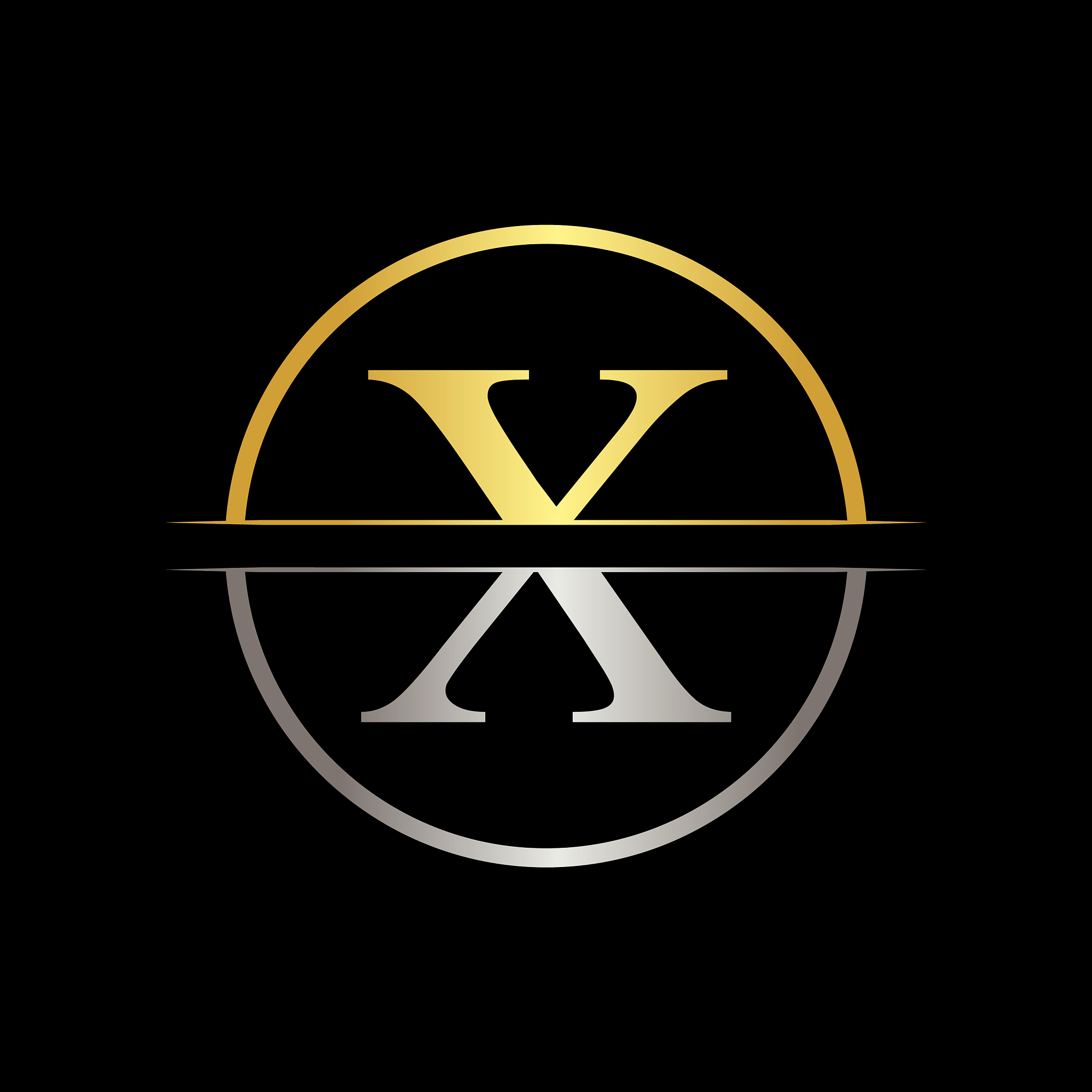 initial letter x logo design business template