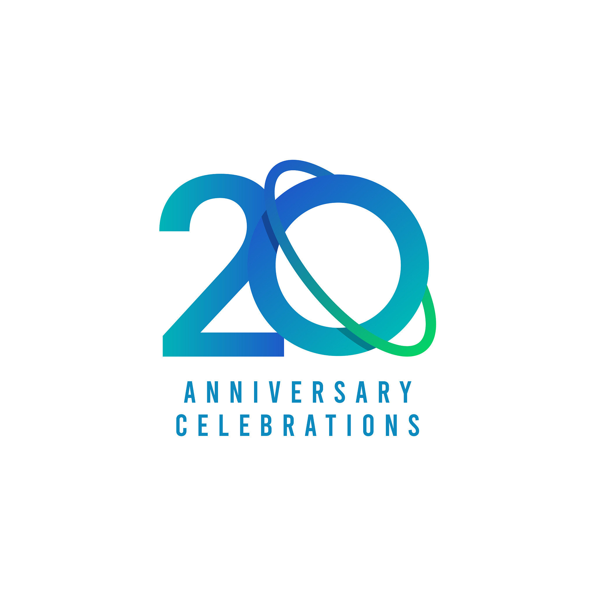 20 years anniversary celebrations template design