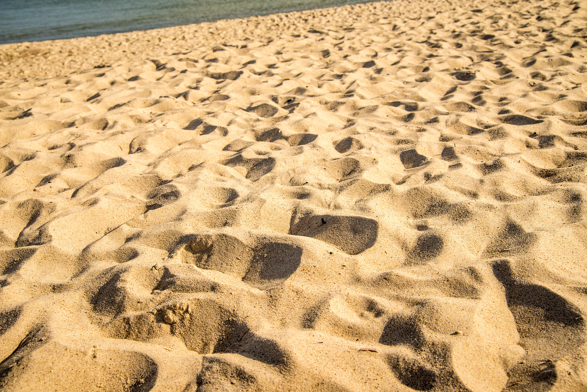 sand of a beach with patterns
