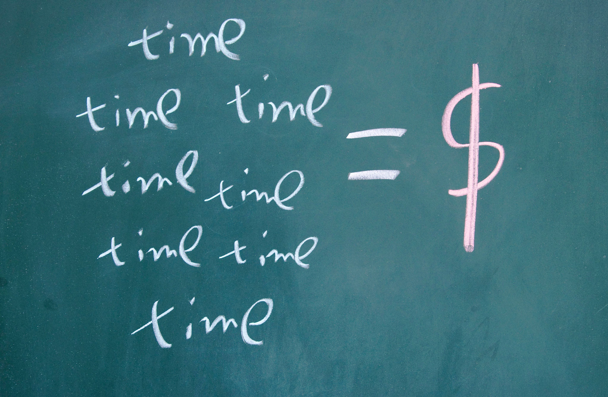 time and money sign