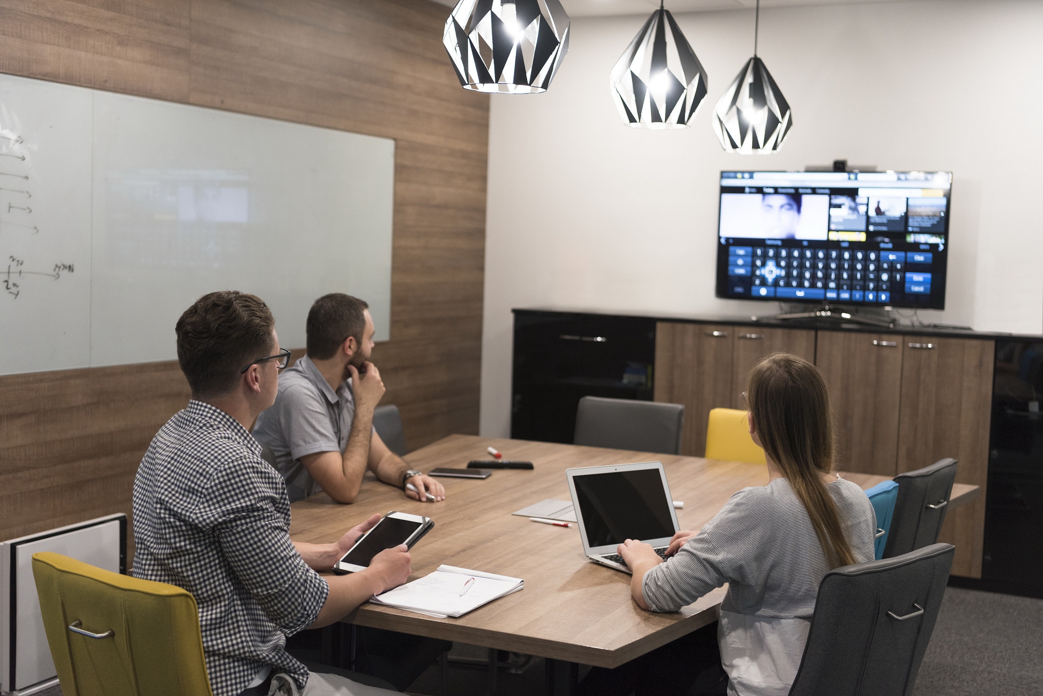 startup business team brainstorming on meeting   working on lapt
