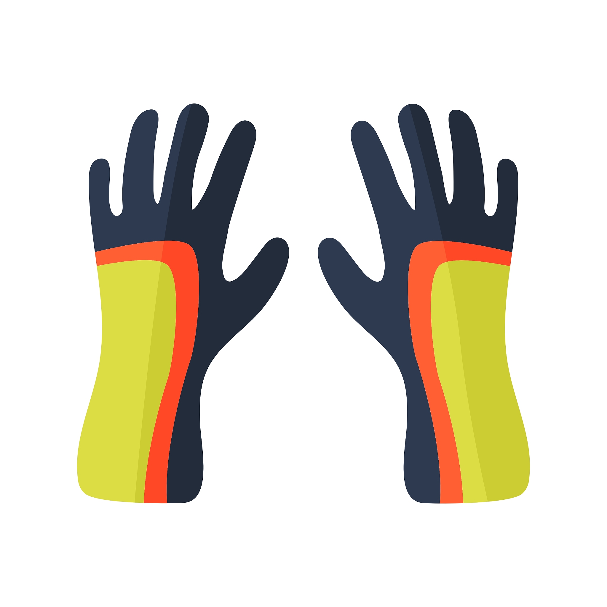 water gloves cartoon