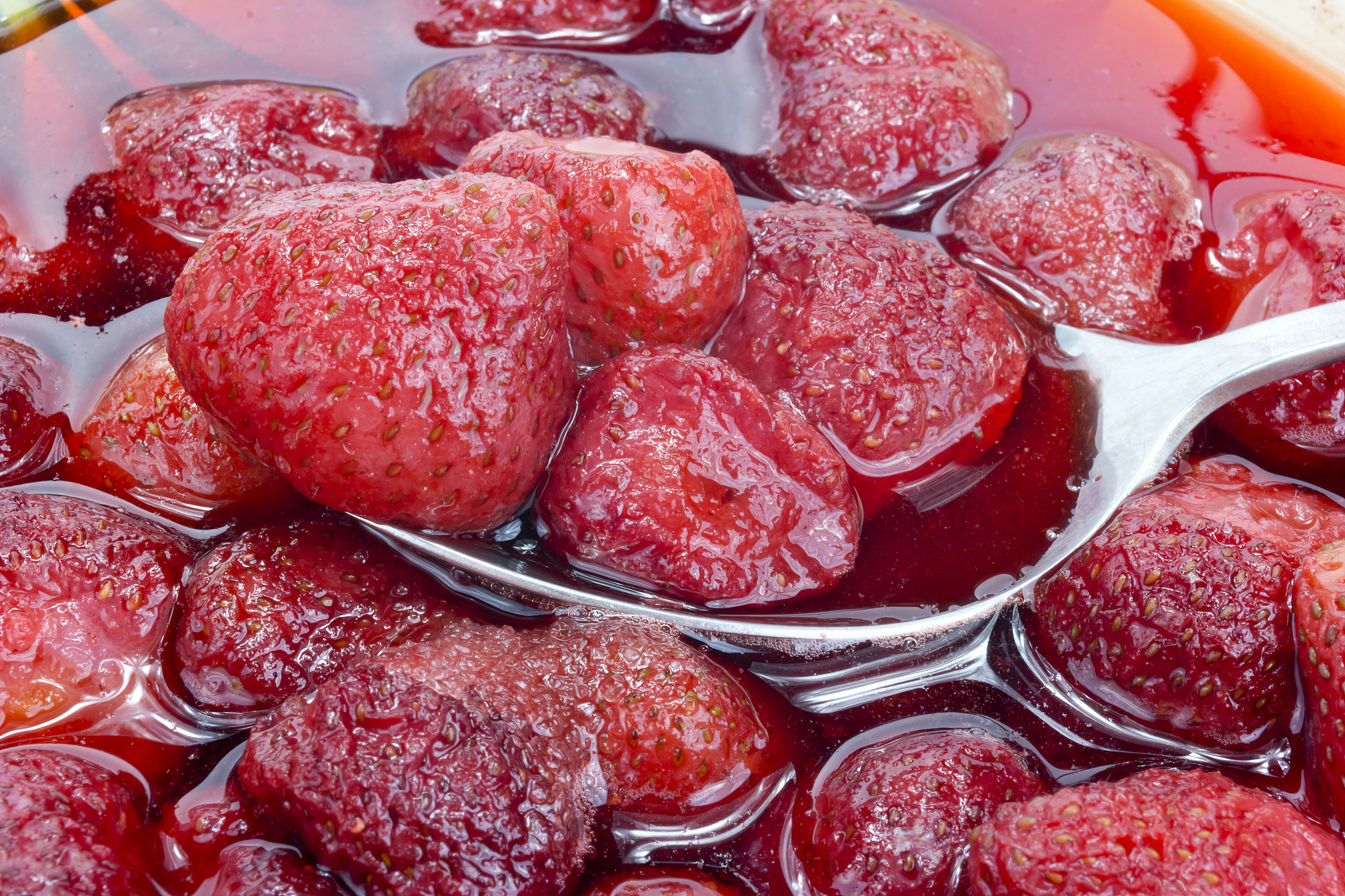 fruit compote from a strawberry