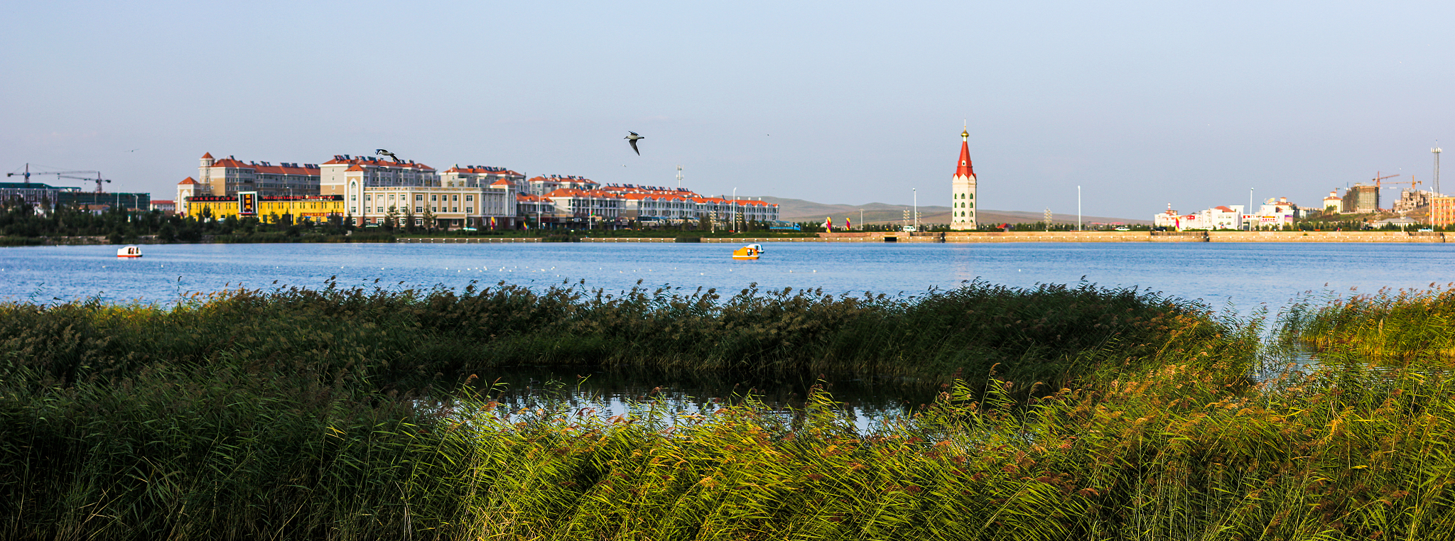 cityscape of manzhouli,inner mongolia autonomous region,china
